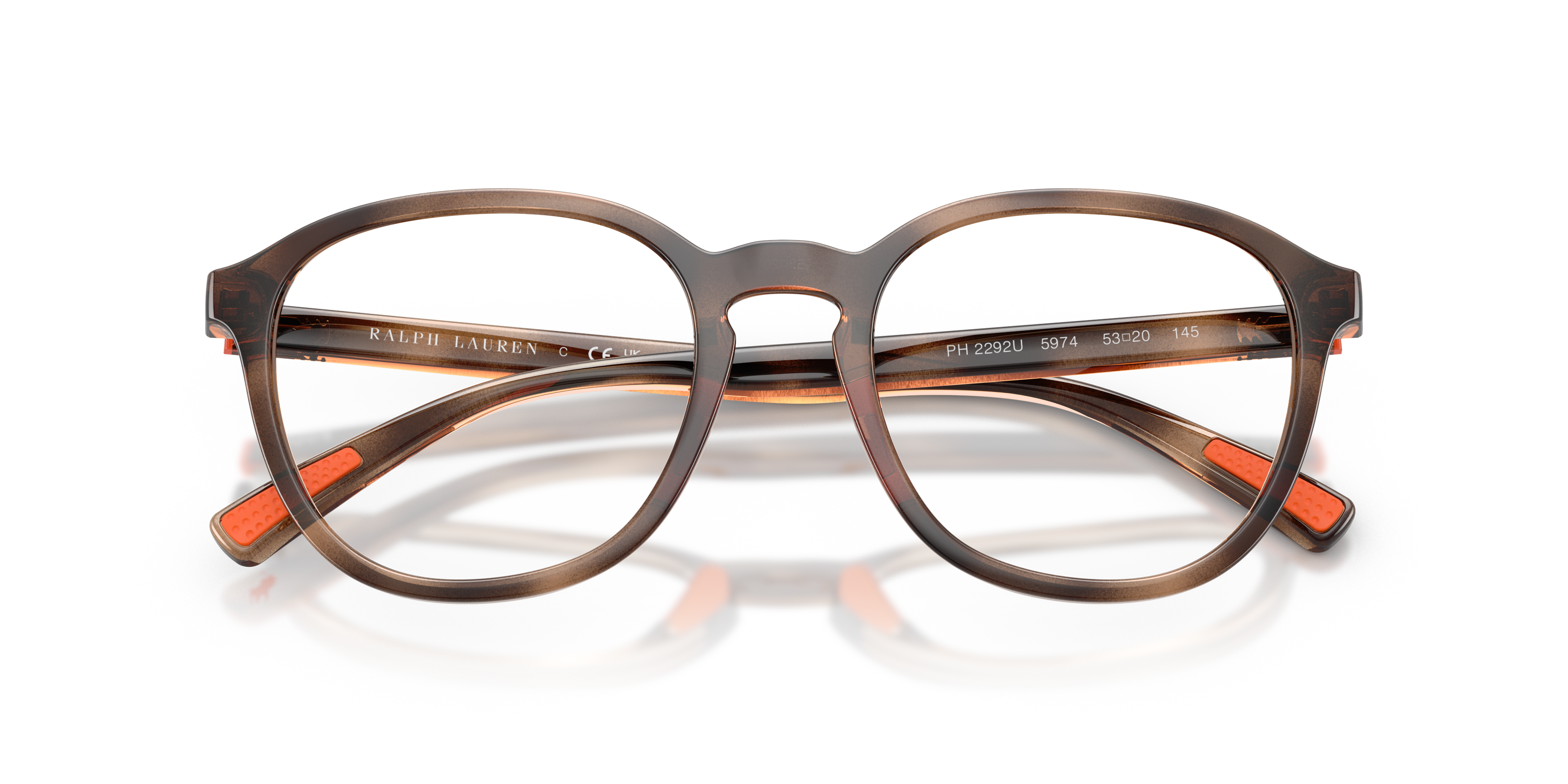 Polo by Ralph Lauren PH2292U - Shiny Dark Havana, front detail view #Colour_Shiny Dark Havana
