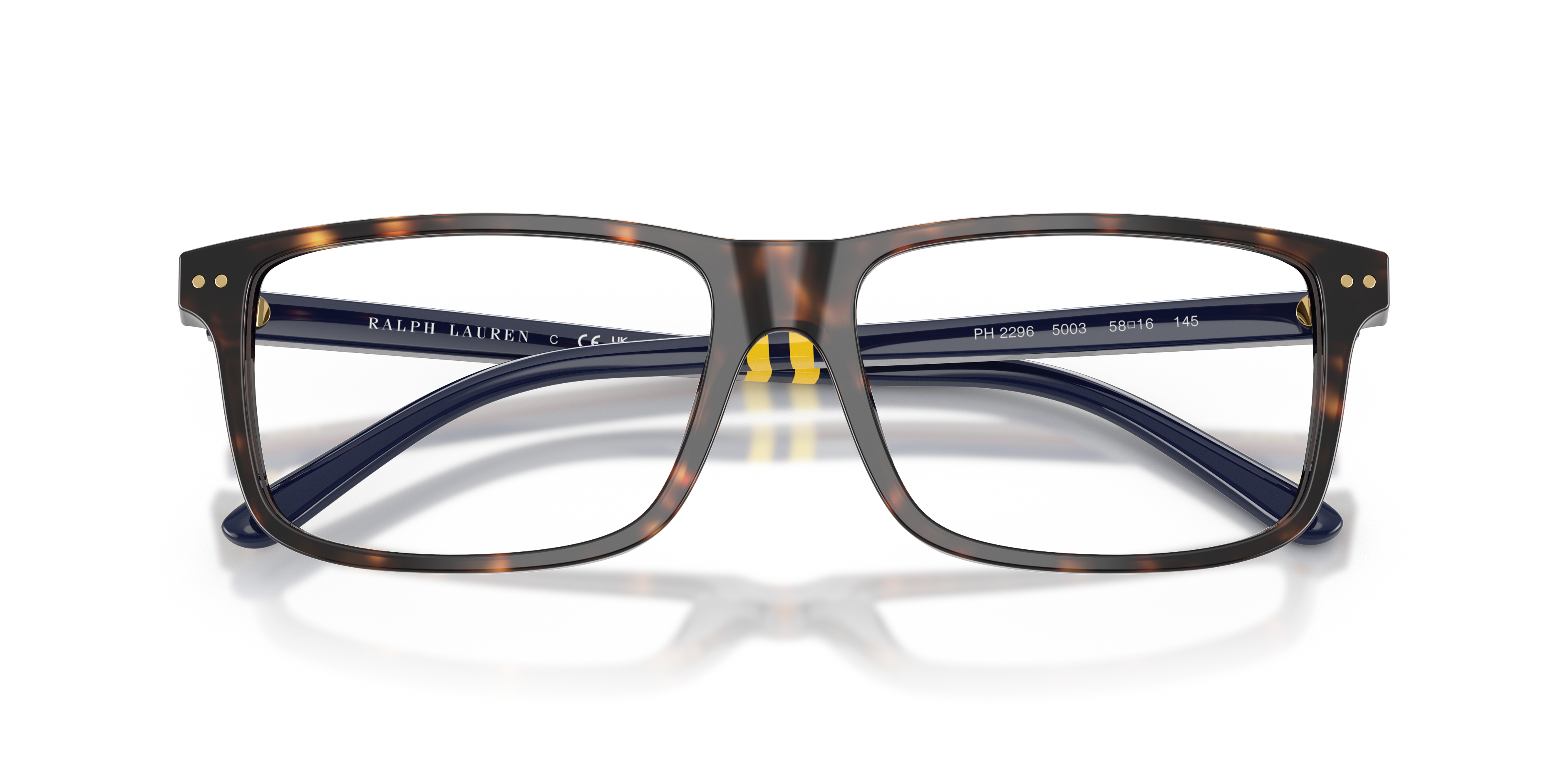 Polo by Ralph Lauren PH2296 - Shiny Dark Havana, front detail view #Colour_Shiny Dark Havana