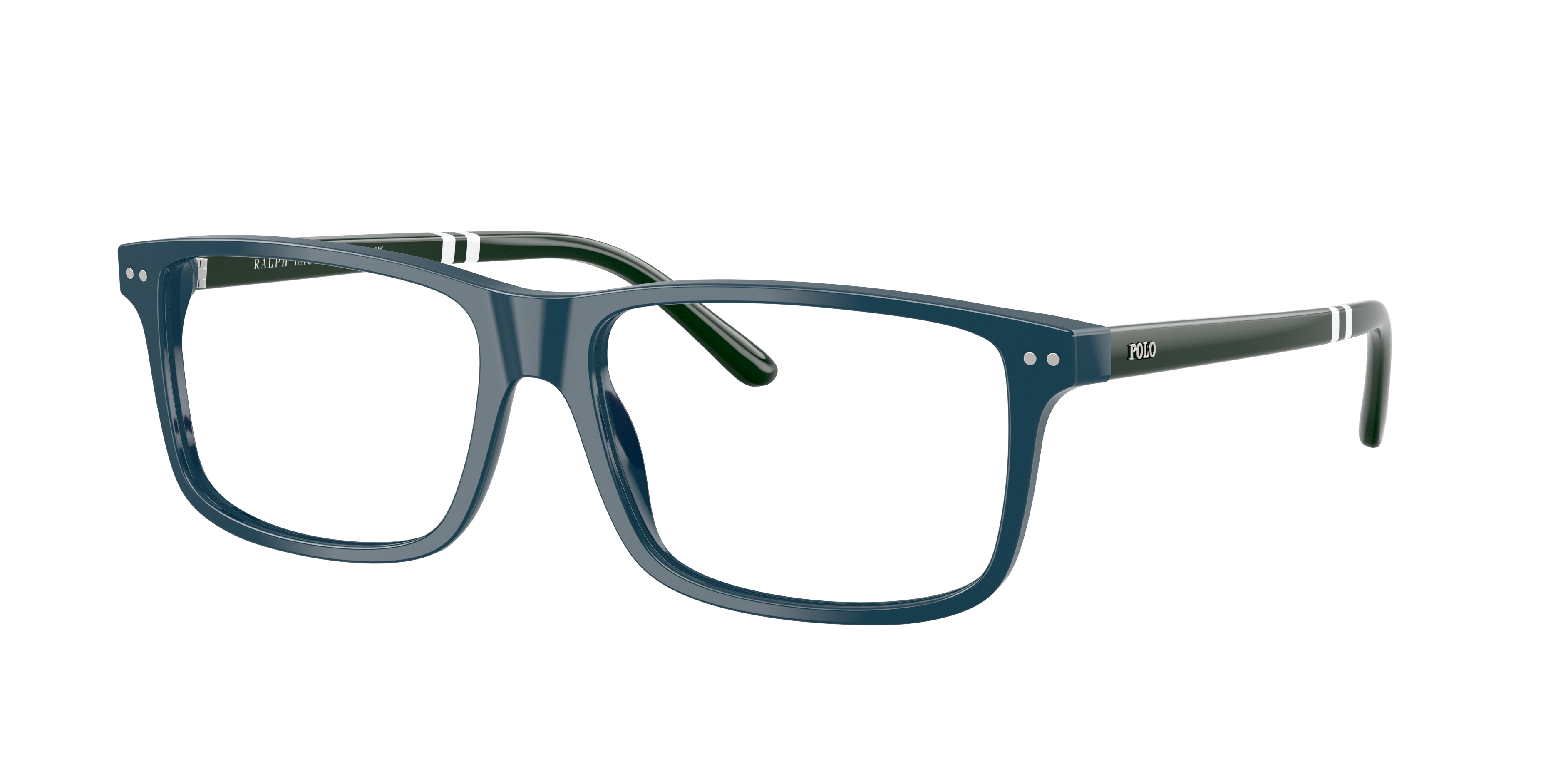Polo by Ralph Lauren PH2296 - Shiny Navy Blue, three-quarter view #Colour_Shiny Navy Blue