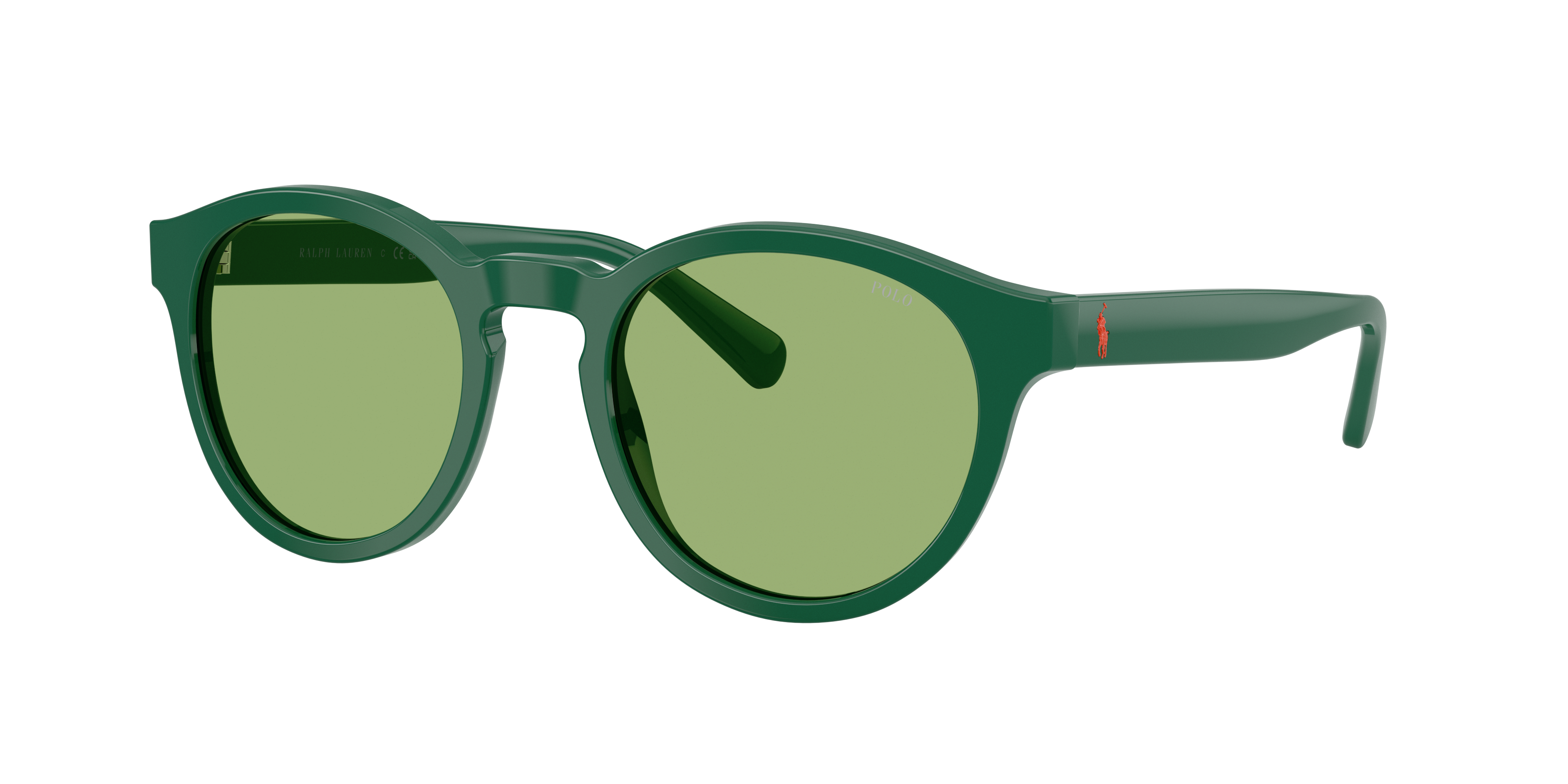 Polo by Ralph Lauren PH4192 - Shiny Dark Green, three-quarter view #Colour_Shiny Dark Green