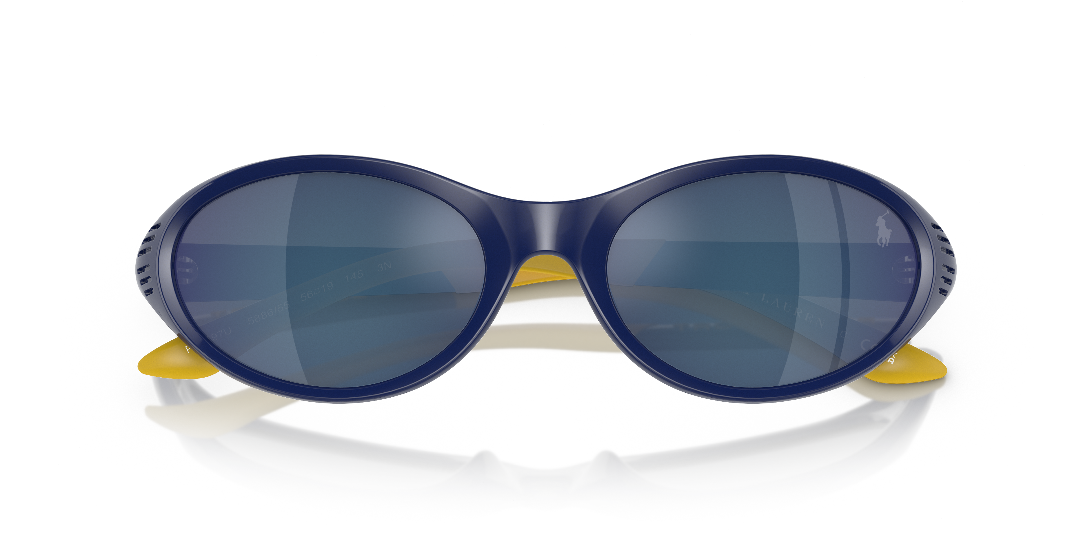 Polo by Ralph Lauren PH4197U - Shiny Heritage Blue, front detail view #Colour_Shiny Heritage Blue