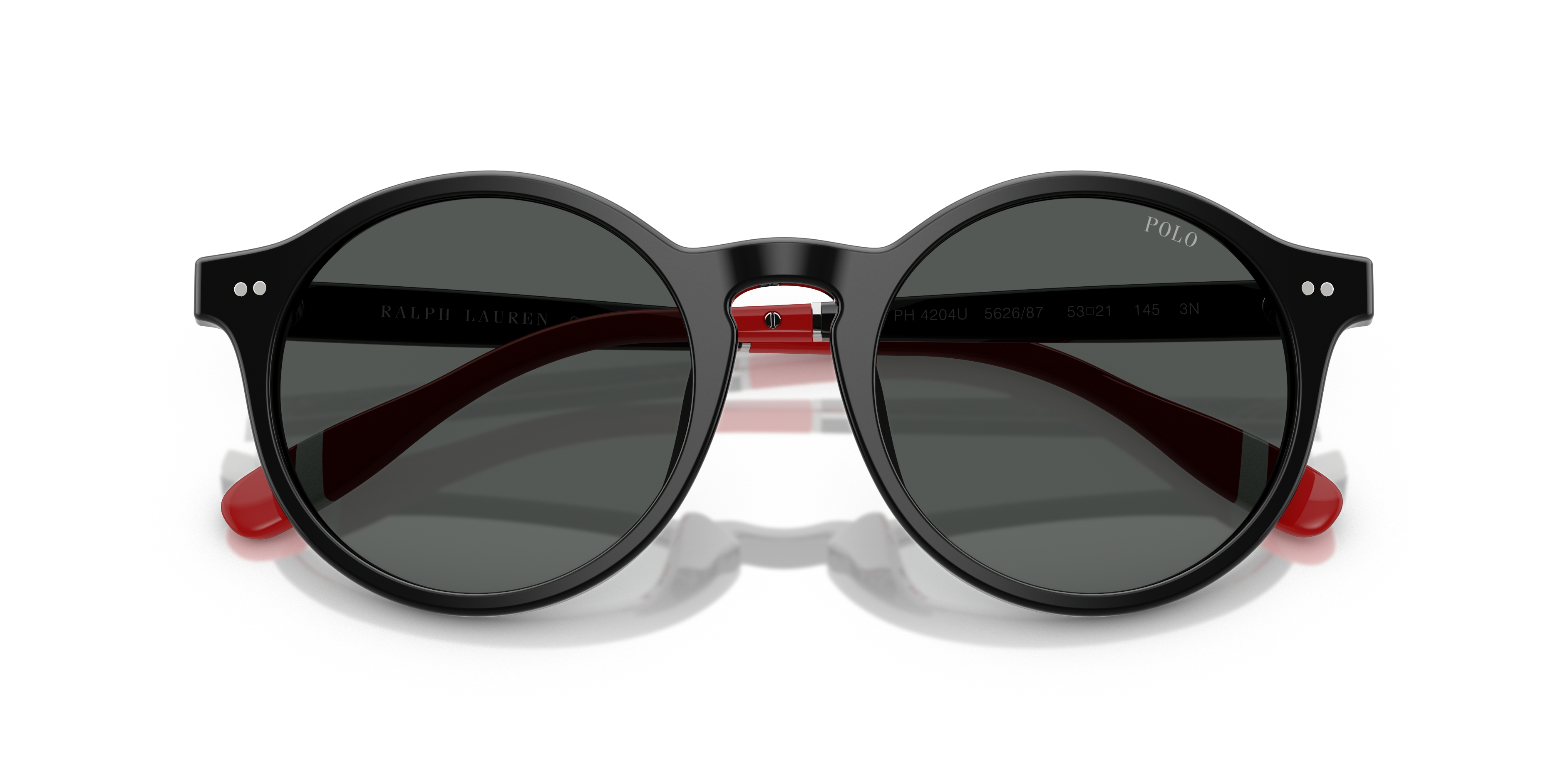 Polo by Ralph Lauren PH4204U - Shiny Black (562687), front detail view #Colour_Shiny Black (562687)