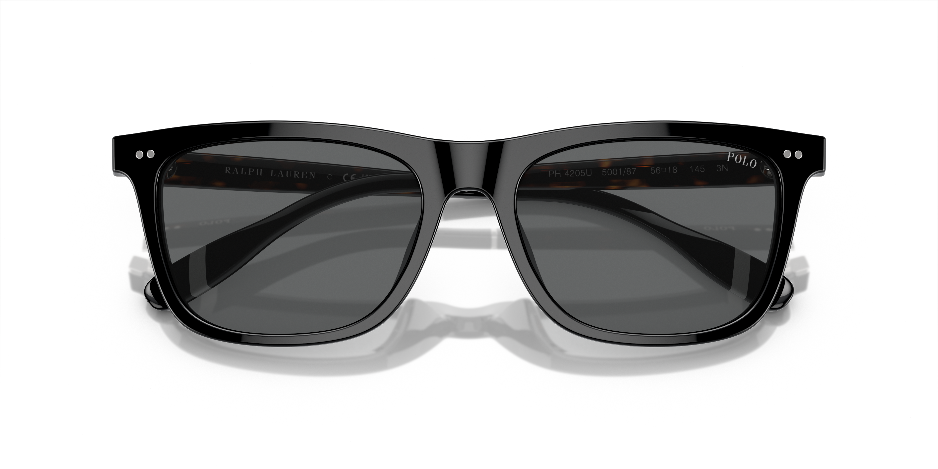 Polo by Ralph Lauren PH4205U - Shiny Black, front detail view #Colour_Shiny Black