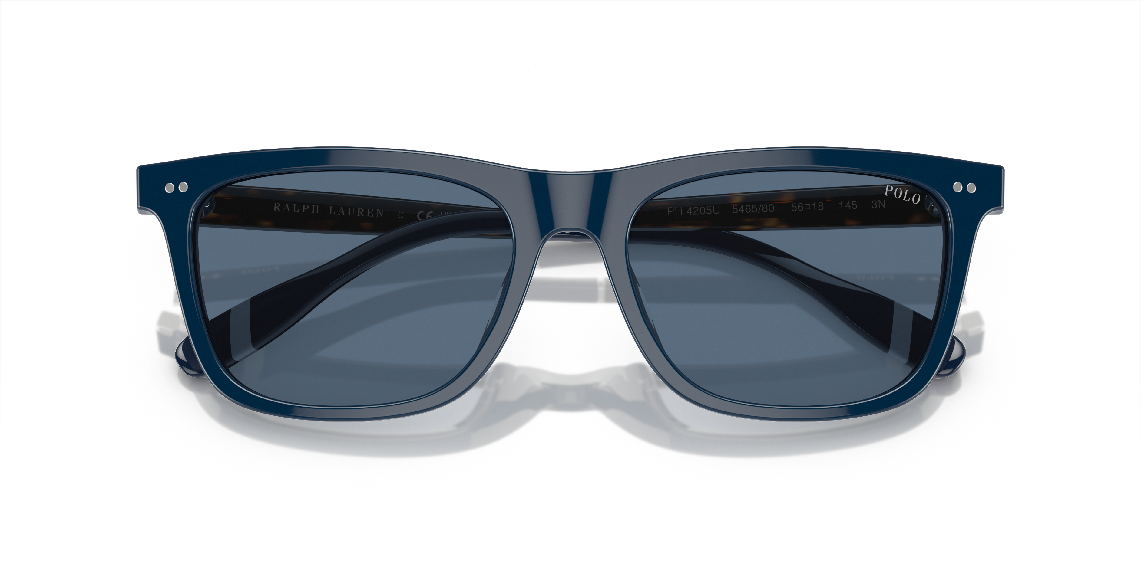 Polo by Ralph Lauren PH4205U - Shiny Navy Blue, front detail view #Colour_Shiny Navy Blue