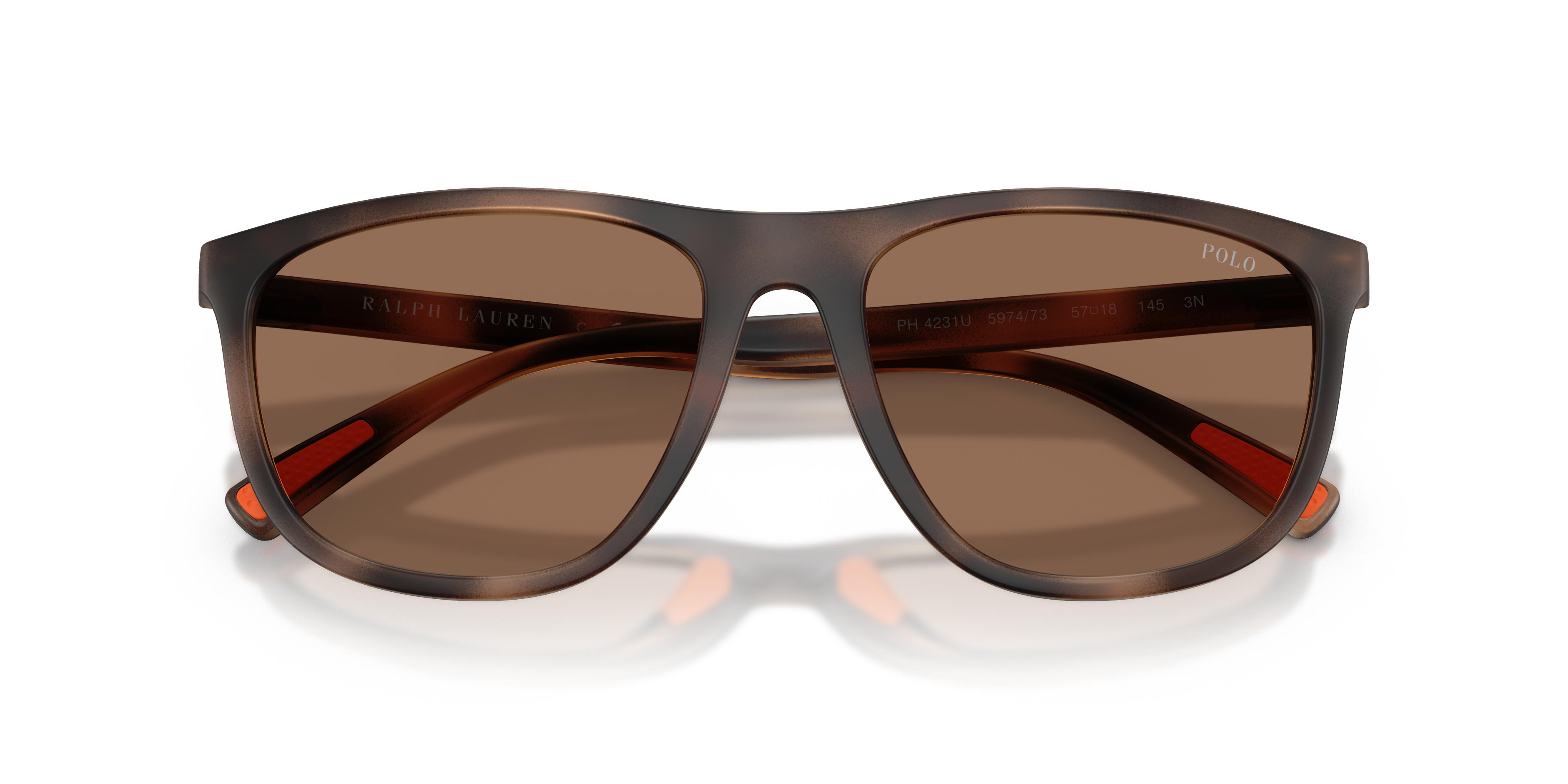 Polo by Ralph Lauren PH4231U - Matte Dark Havana, front detail view #Colour_Matte Dark Havana