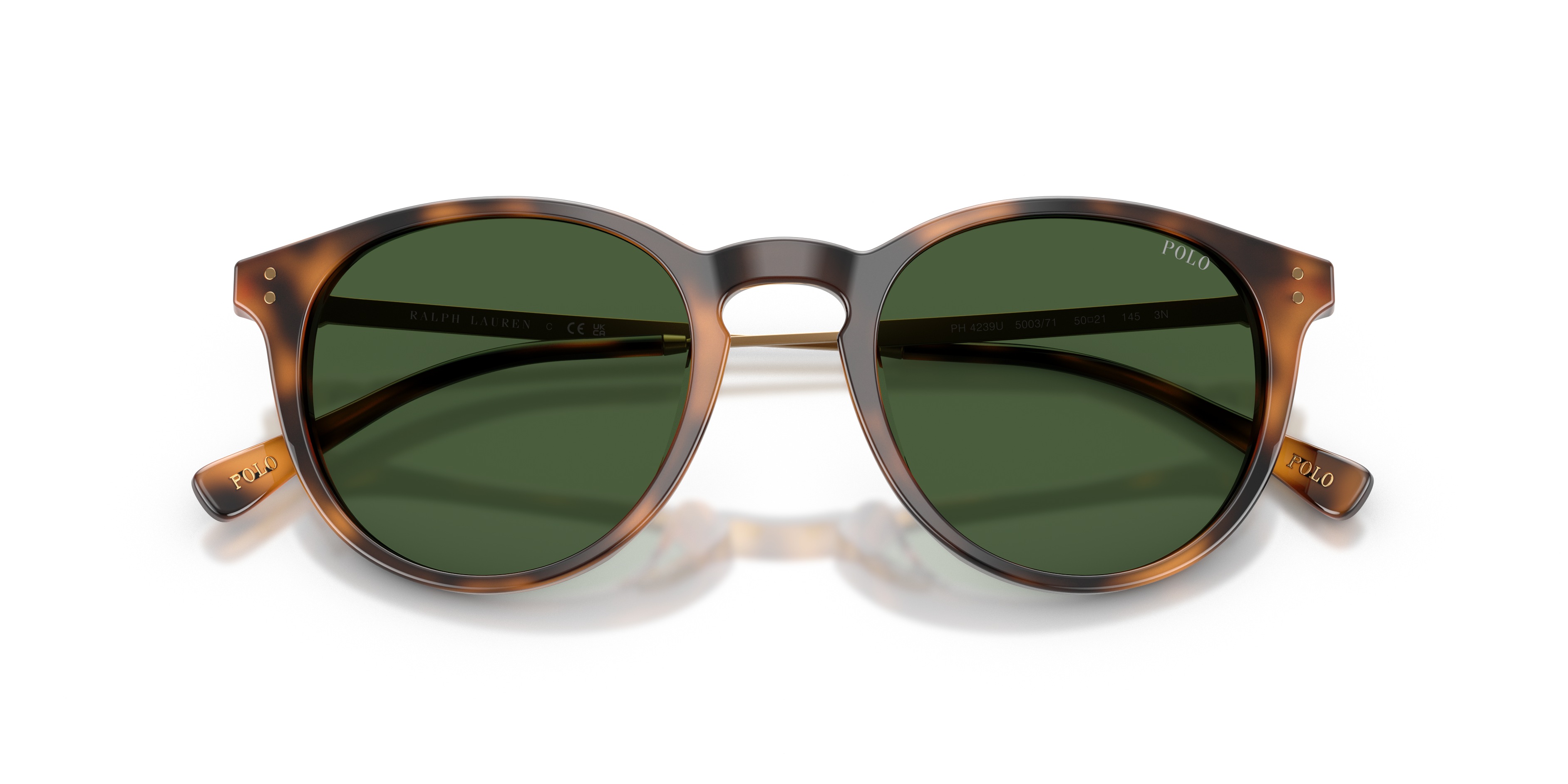 Polo by Ralph Lauren PH4239U - Shiny Red Havana, front detail view #Colour_Shiny Red Havana