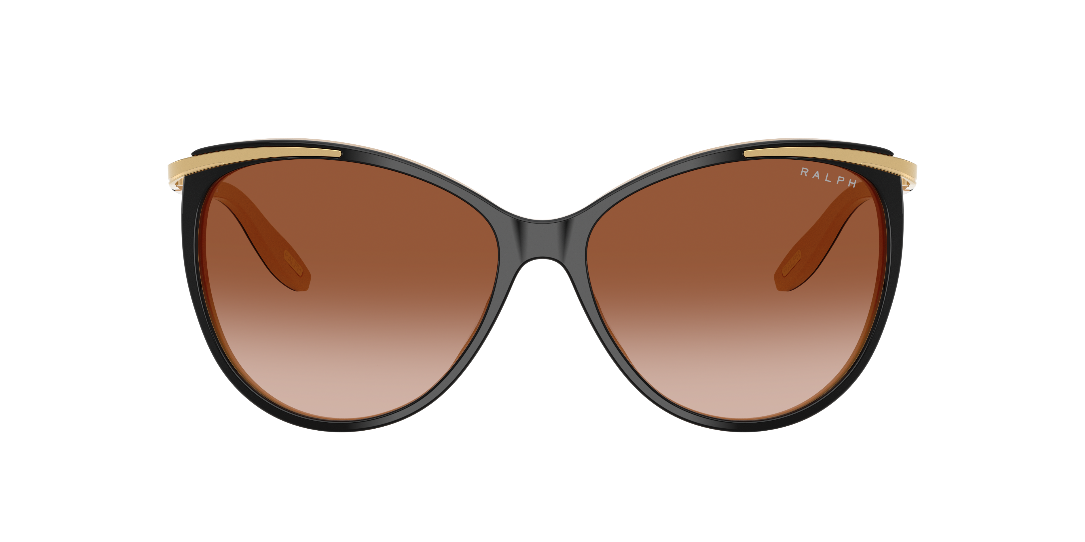 Ralph by Ralph Lauren RA5150 in Shiny Black On Nude & Gold, front view #Colour_Shiny Black On Nude & Gold