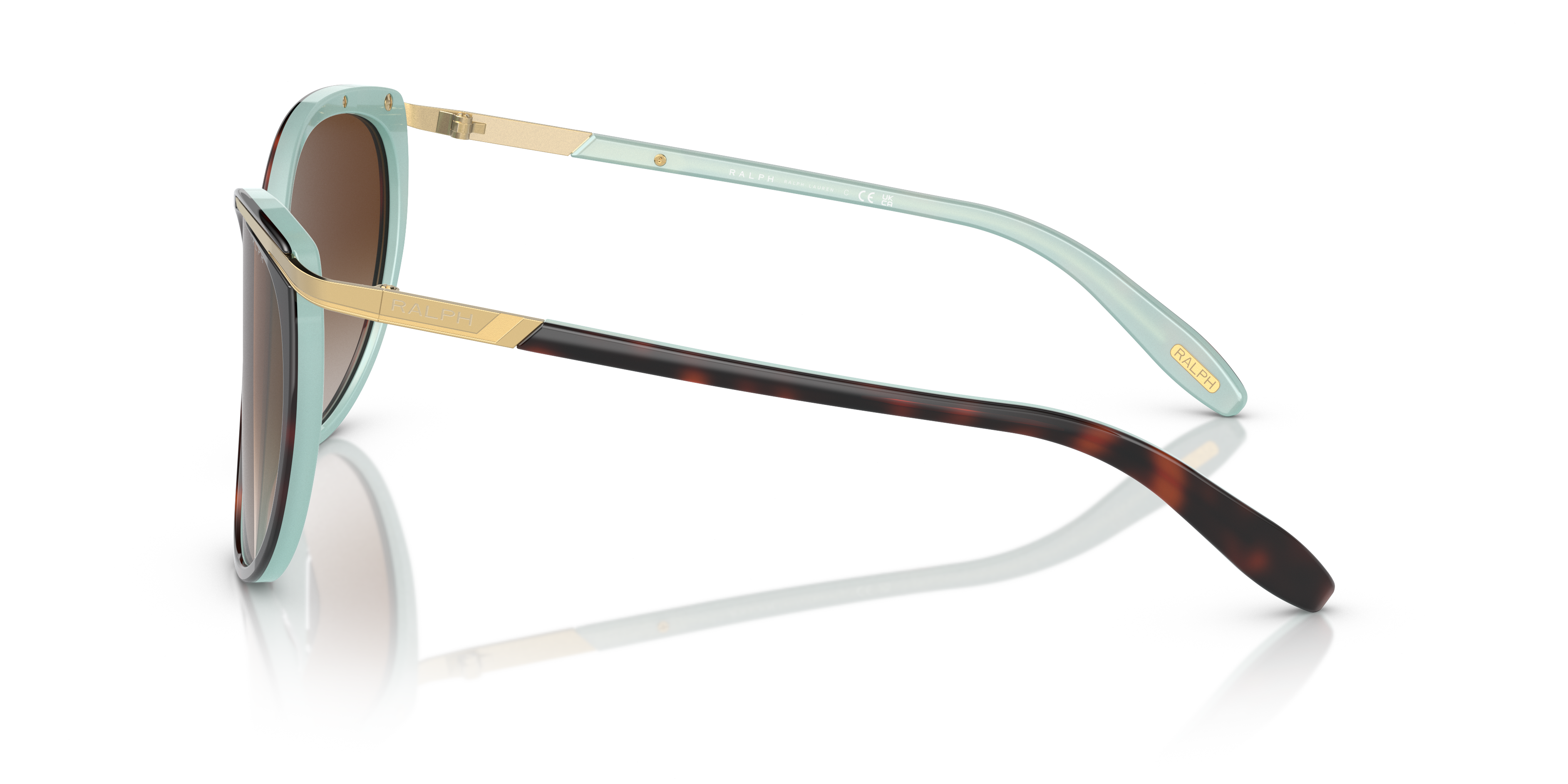 Ralph by Ralph Lauren RA5150 in Havana On Acquamarine, side view #Colour_Havana On Acquamarine