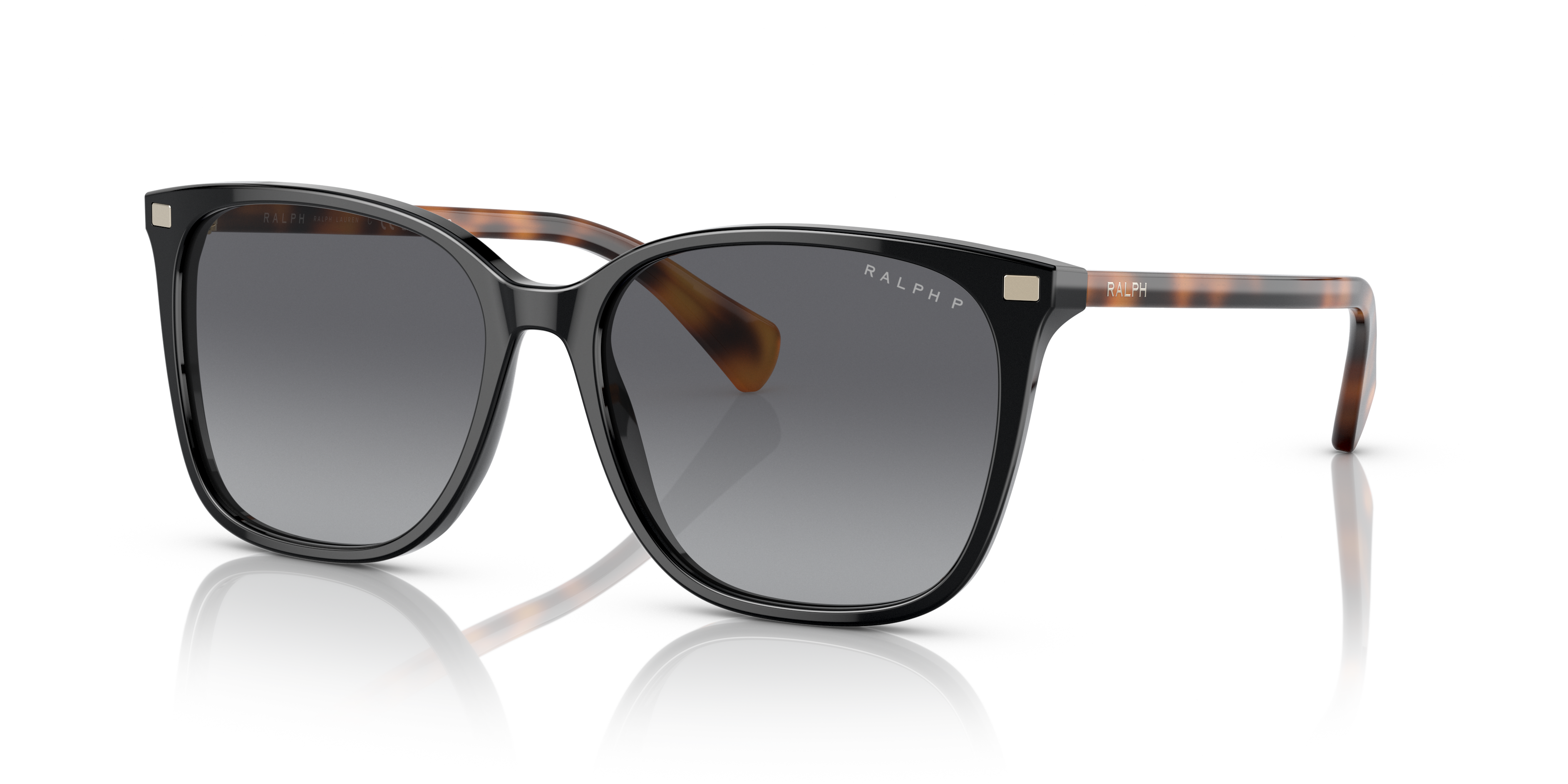 Ralph by Ralph Lauren RA5293 in Shiny Black (6037T3), three-quarter view #Colour_Shiny Black (6037T3)