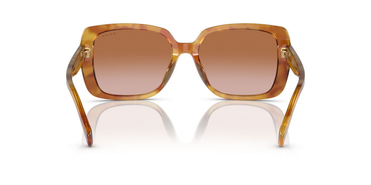 Ralph by Ralph Lauren RA5298U in Shiny Light Brown Havana, back view #Colour_Shiny Light Brown Havana / Gradient Brown (606013)