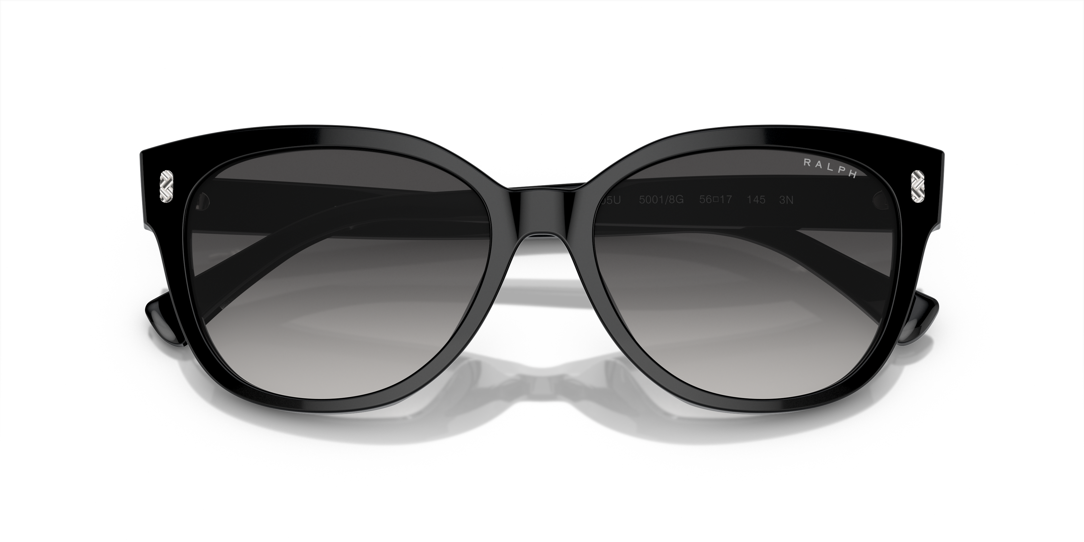 Ralph by Ralph Lauren RA5305U in Shiny Black, front detail view #Colour_Shiny Black