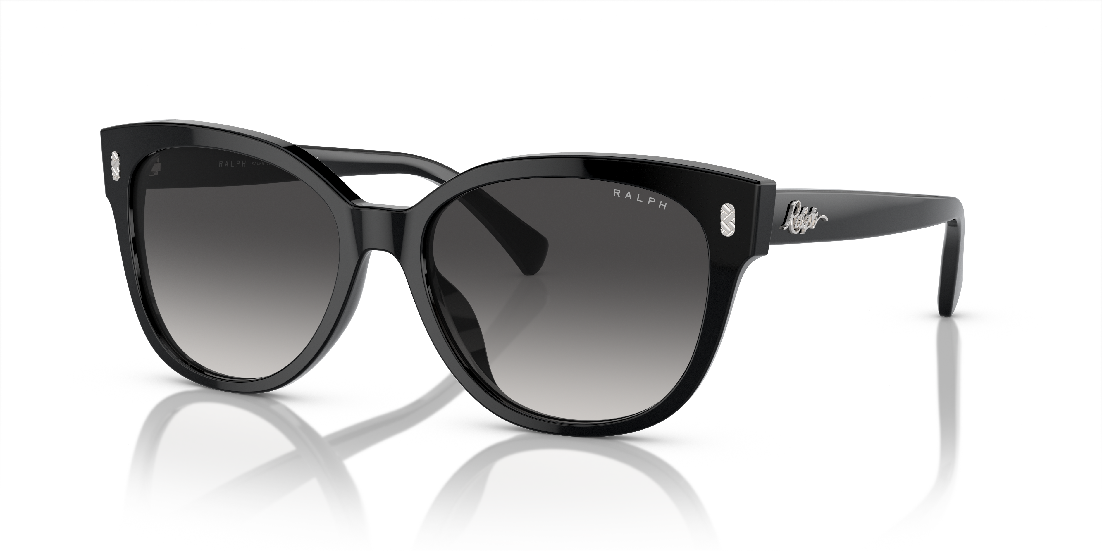 Ralph by Ralph Lauren RA5305U in Shiny Black, three-quarter view #Colour_Shiny Black