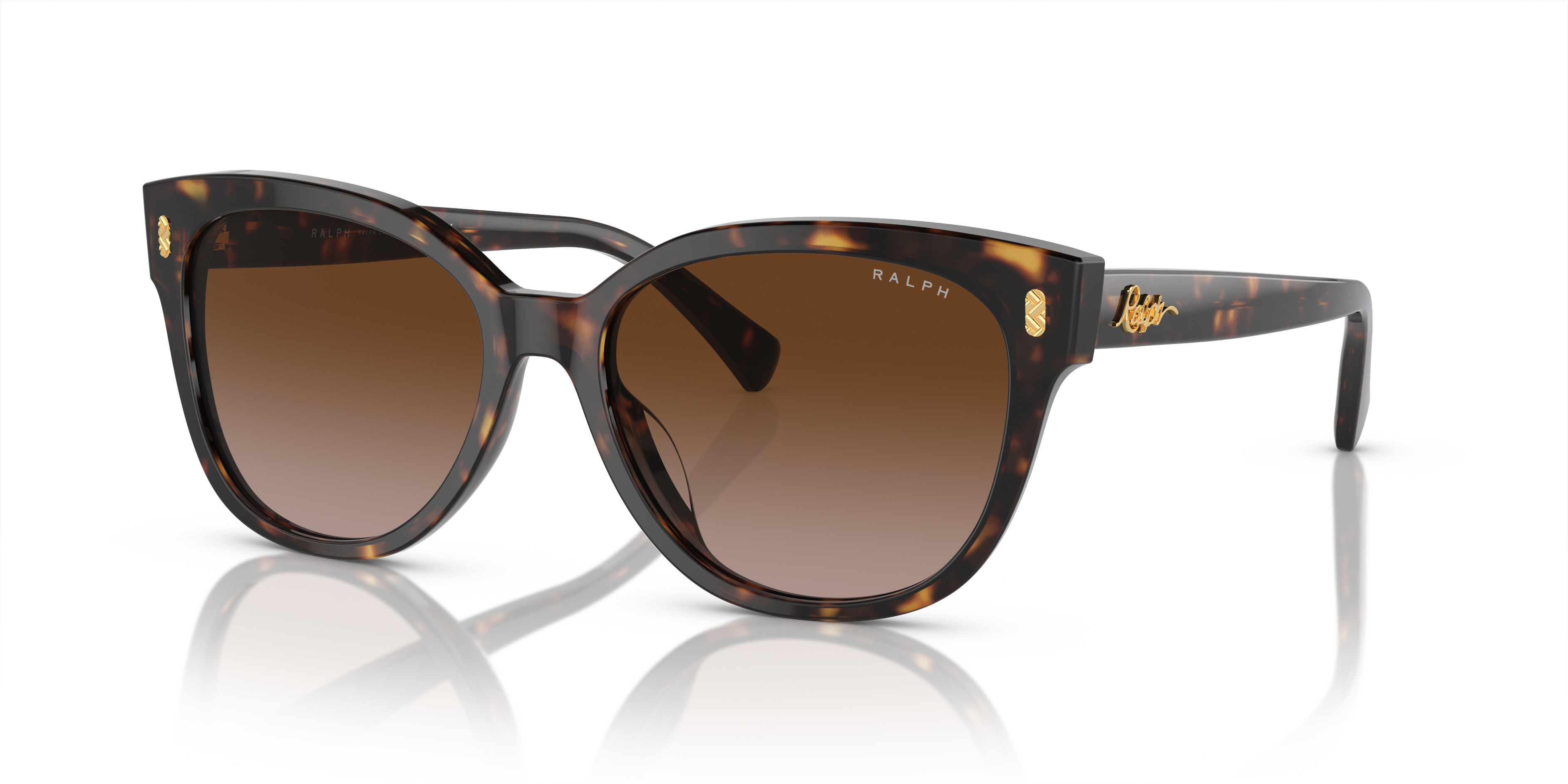 Ralph by Ralph Lauren RA5305U in Black Havana, three-quarter view #Colour_Black Havana