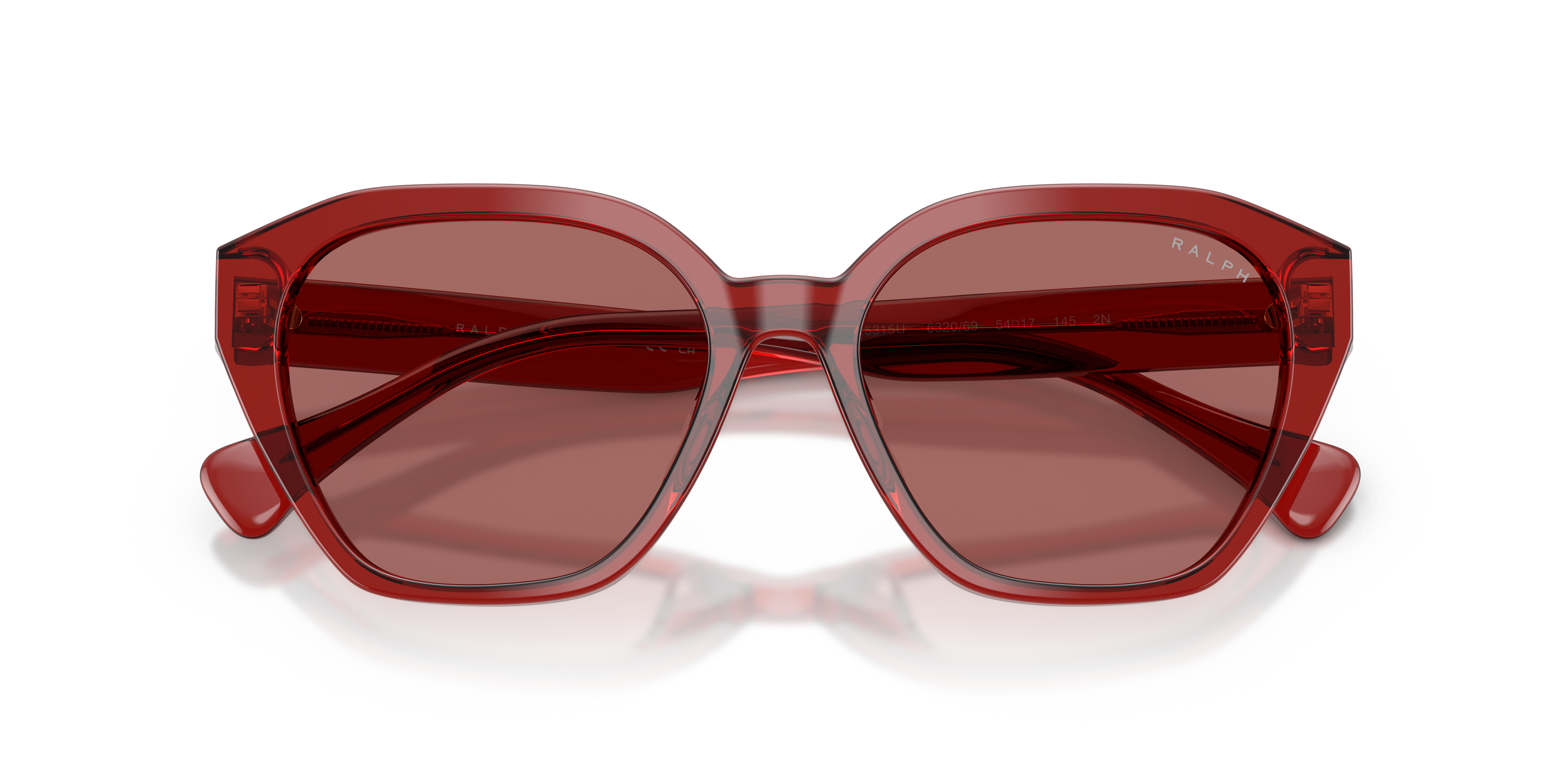 Ralph by Ralph Lauren RA5315U in Shiny Burgundy, front detail view #Colour_Shiny Burgundy