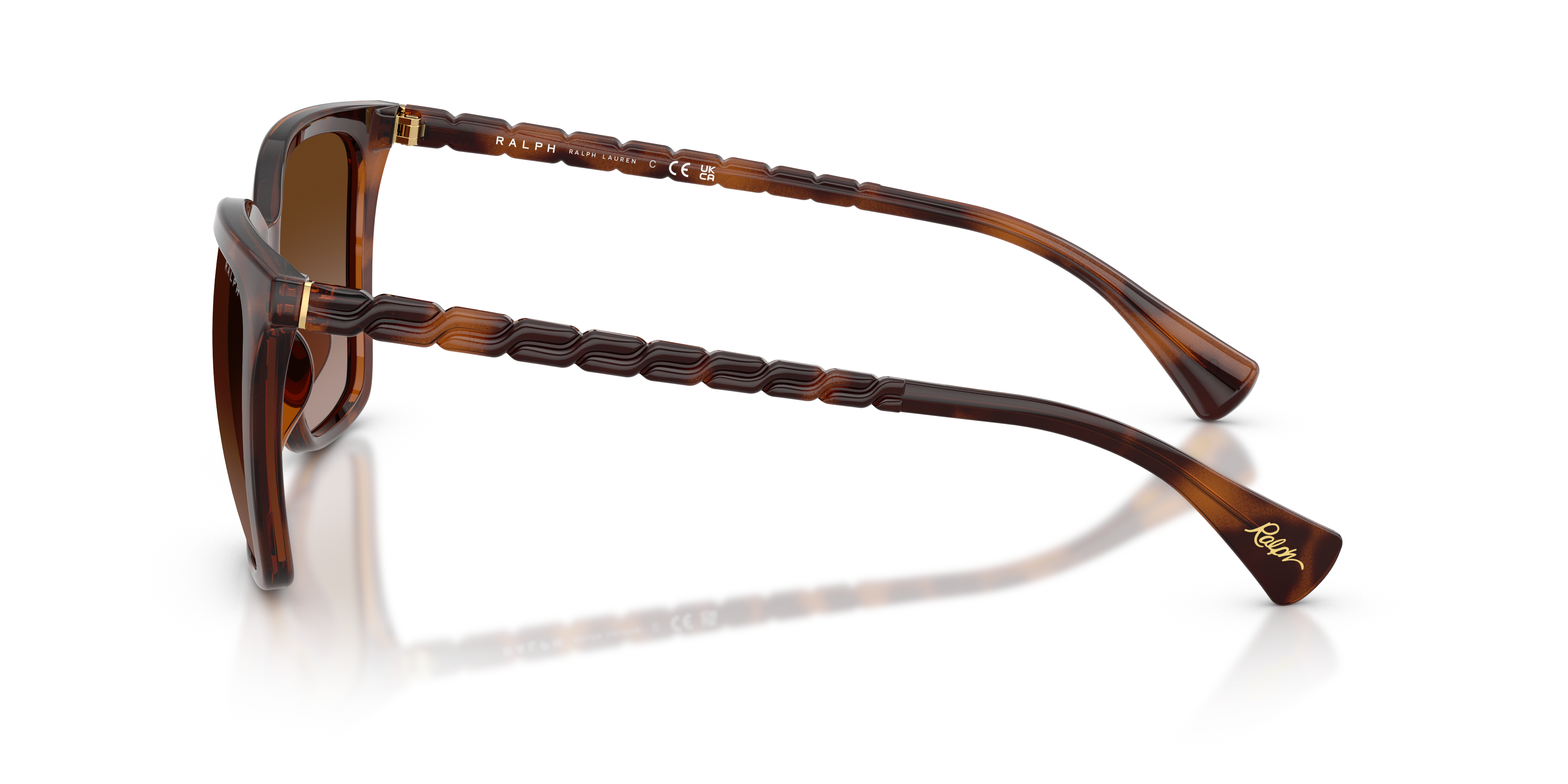 Ralph by Ralph Lauren RA5328U in Shiny Dark Havana, side view #Colour_Shiny Dark Havana