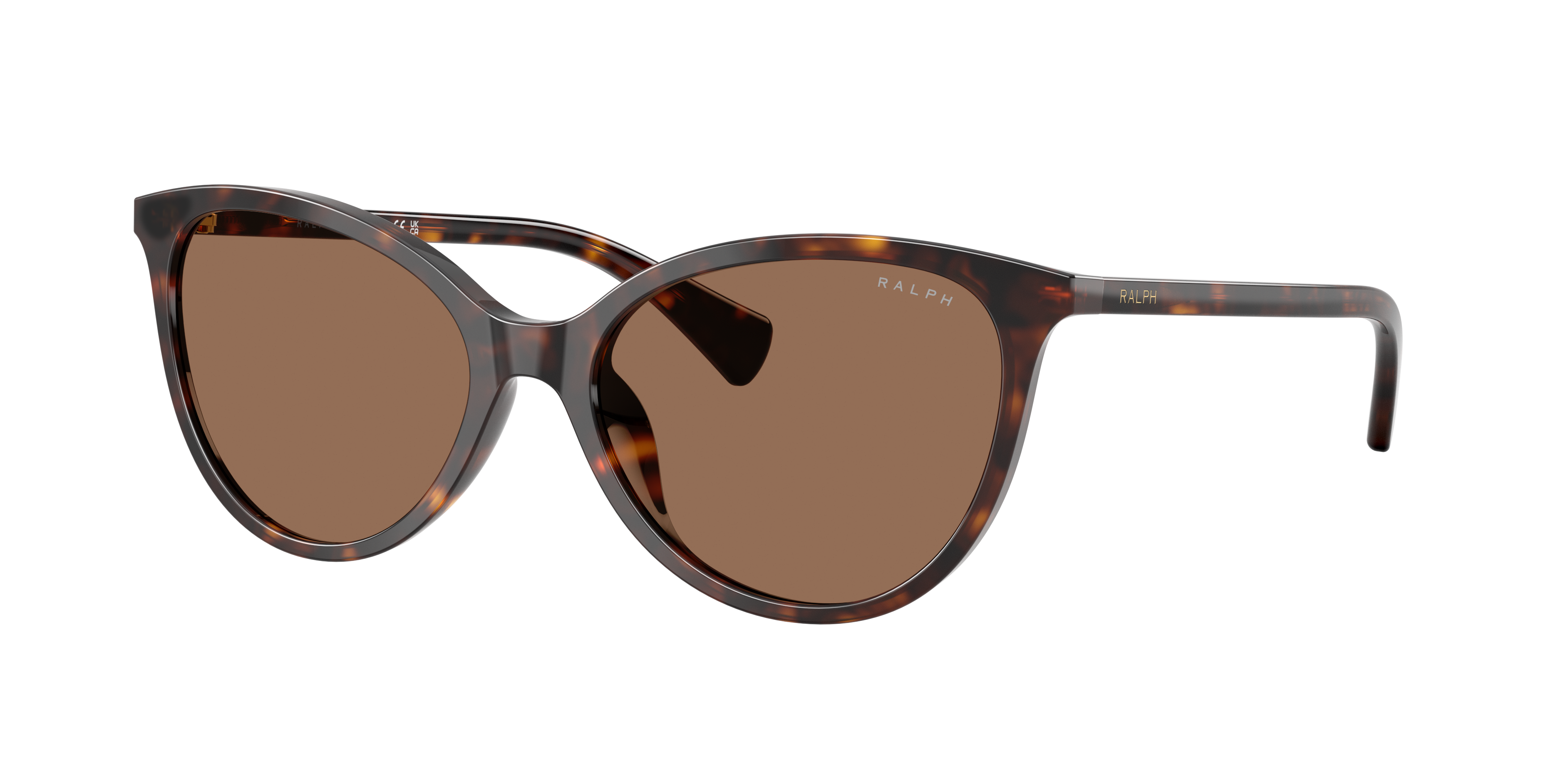 Ralph by Ralph Lauren RA5339U in Dark Havana, three-quarter view #Colour_Dark Havana