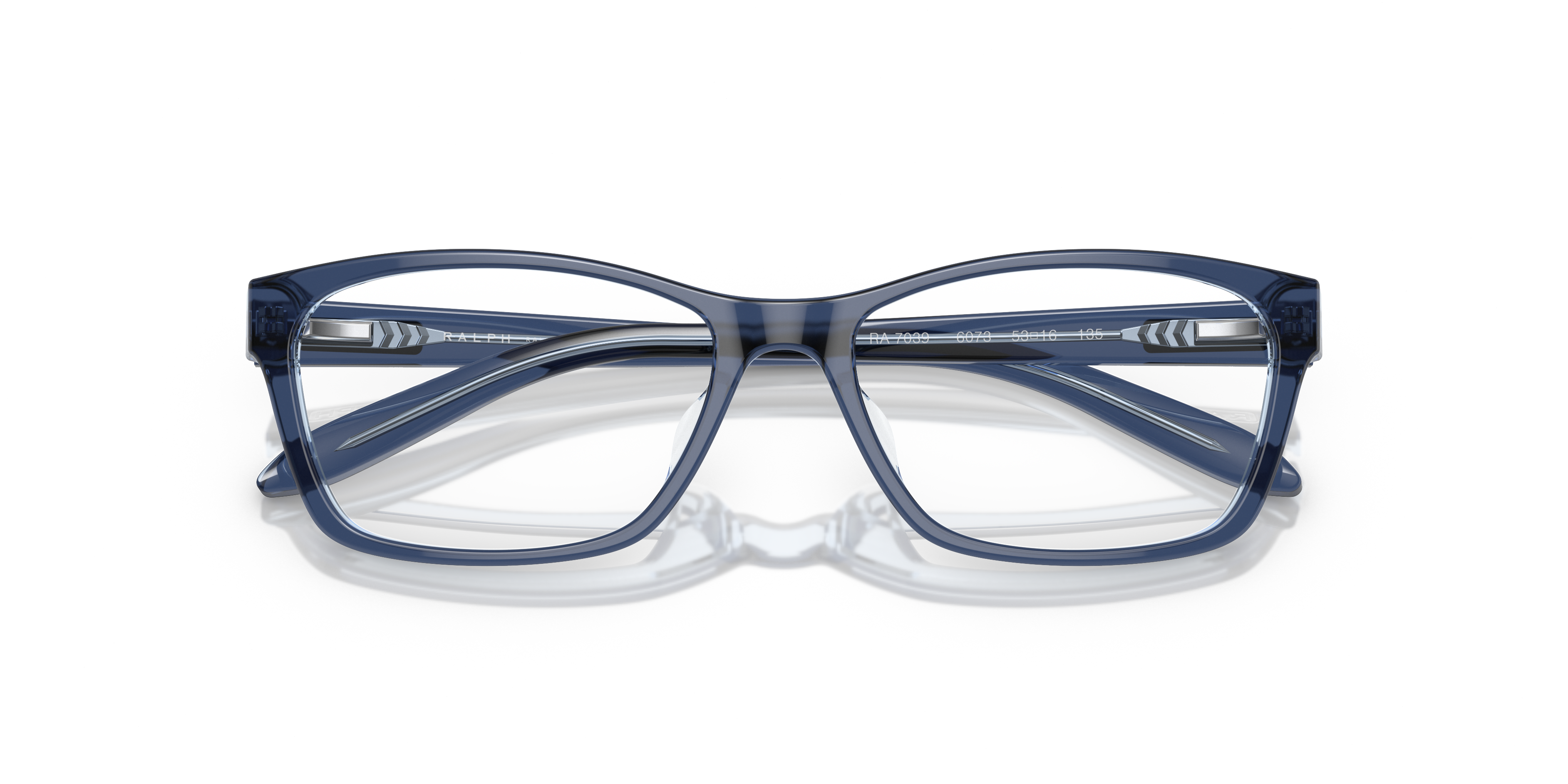 Ralph by Ralph Lauren RA7039 in Opal Blue On Light Opal Blue, front detail view #Colour_Opal Blue On Light Opal Blue