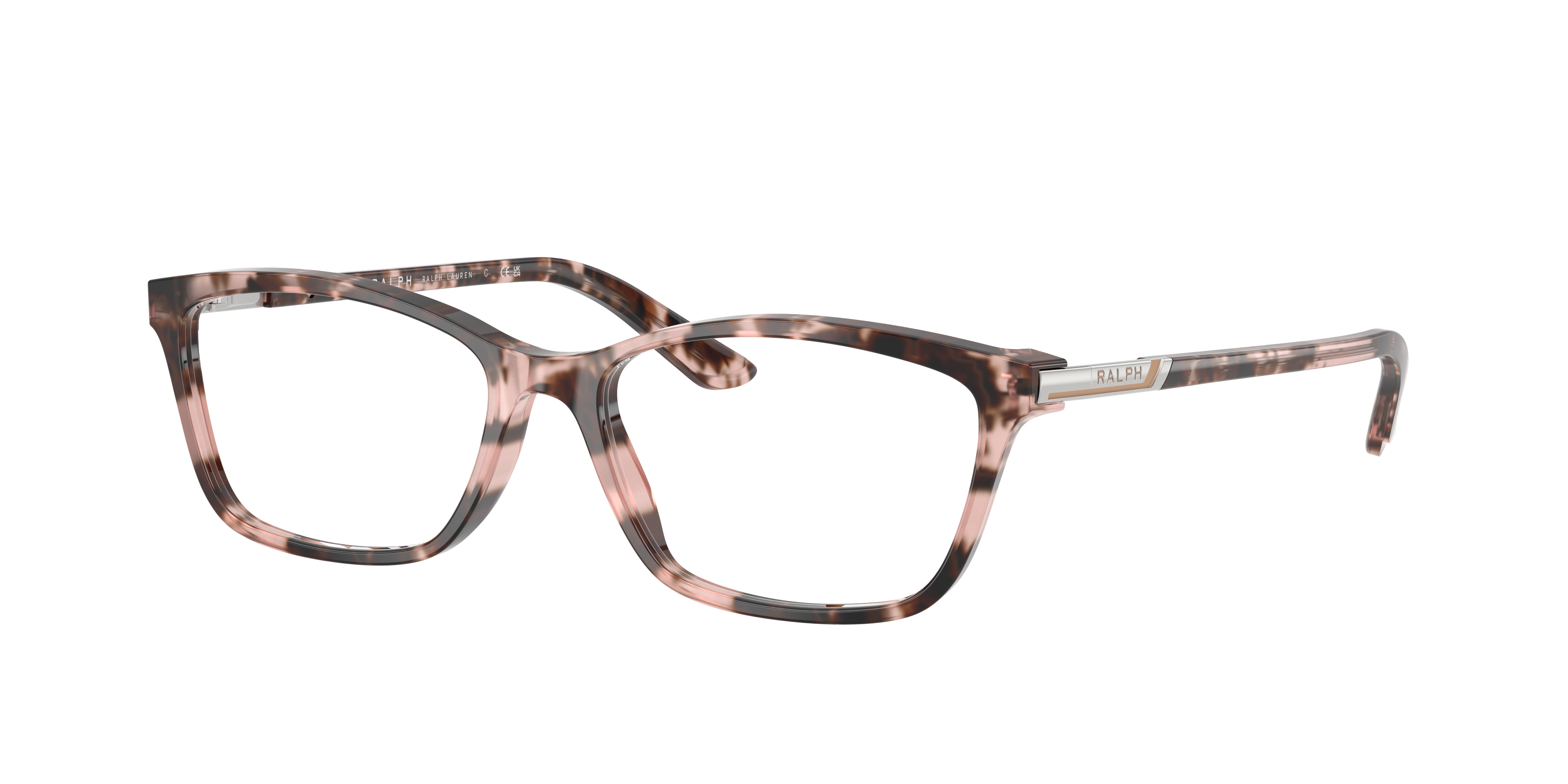 Ralph by Ralph Lauren RA7044 in Pink Tortoise, three-quarter view #Colour_Pink Tortoise