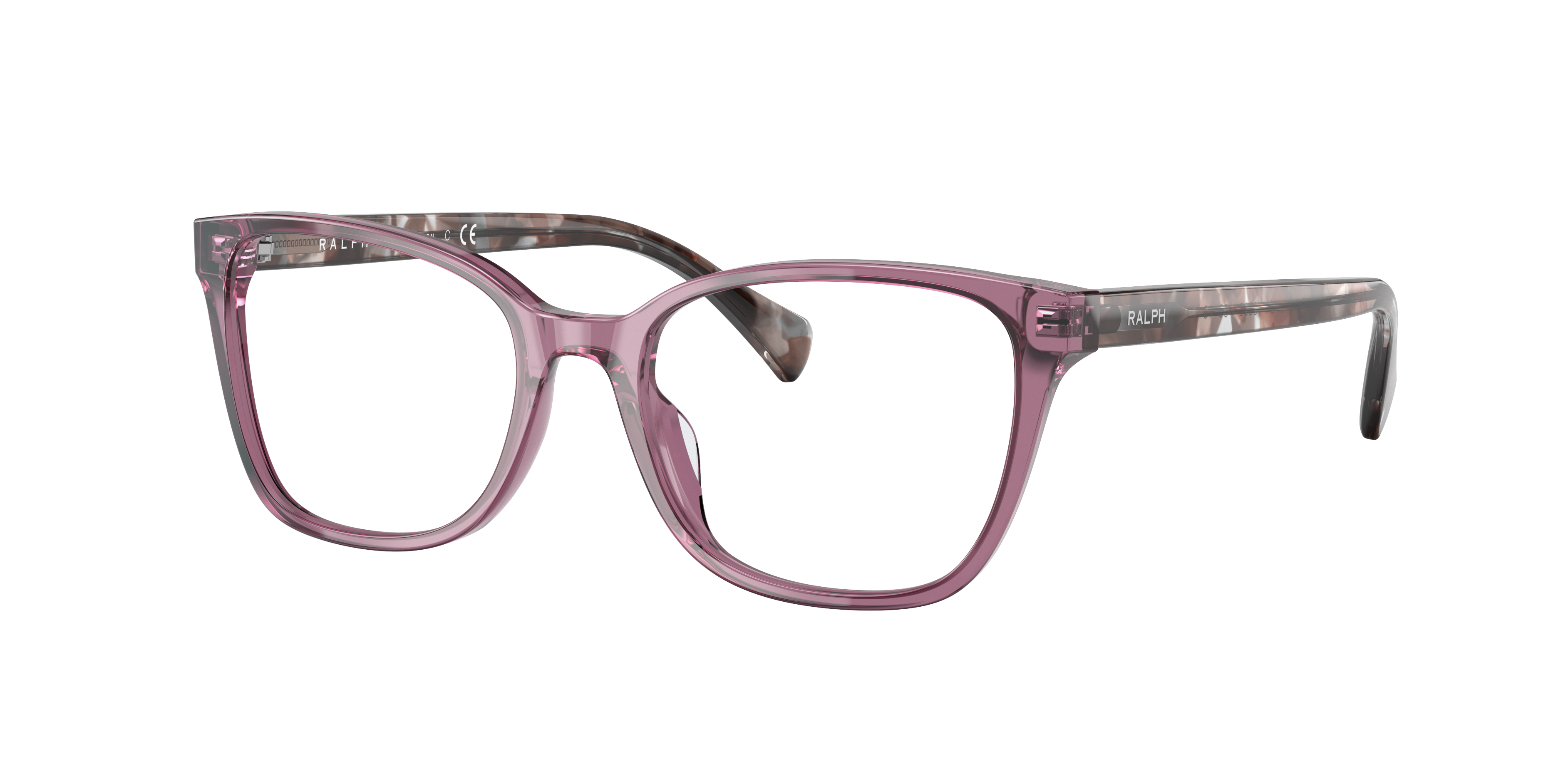 Ralph by Ralph Lauren RA7137U - Shiny Transparent Violet, three-quarter view #Colour_Shiny Transparent Violet