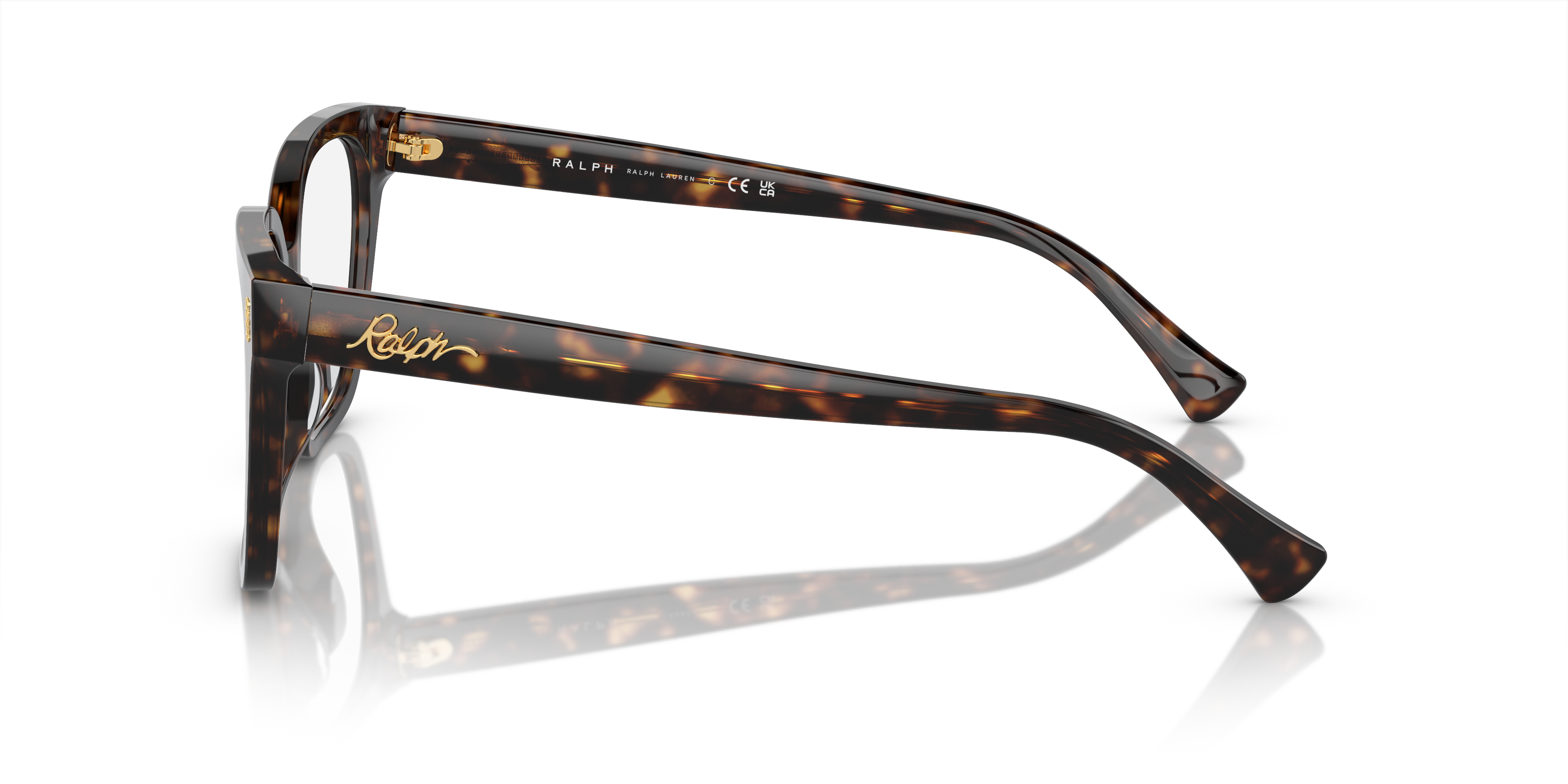 Ralph by Ralph Lauren RA7158U - Shiny Dark Havana, side view #Colour_Shiny Dark Havana