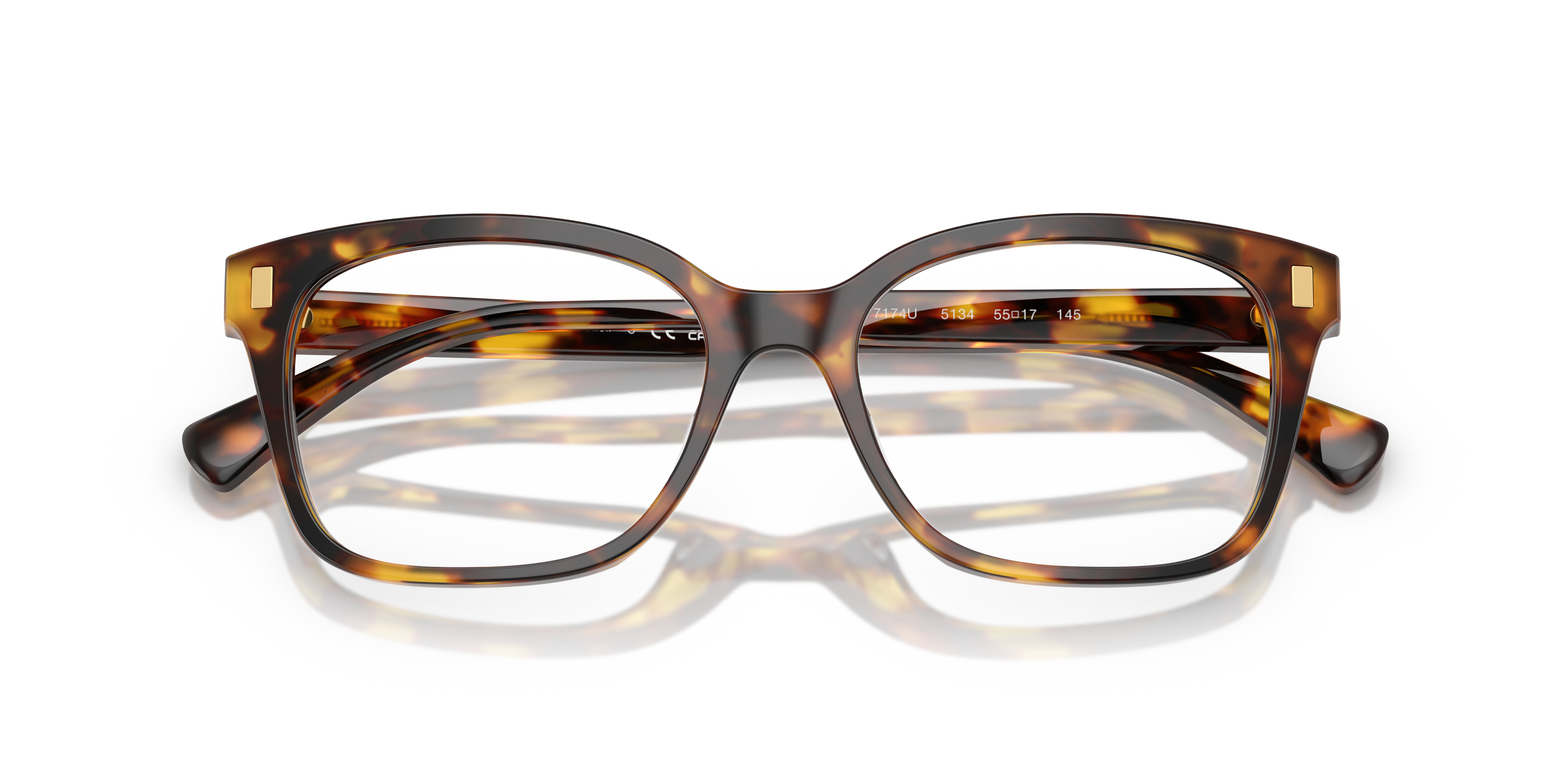 Ralph by Ralph Lauren RA7174U - Shiny Honey Havana, front detail view #Colour_Shiny Honey Havana
