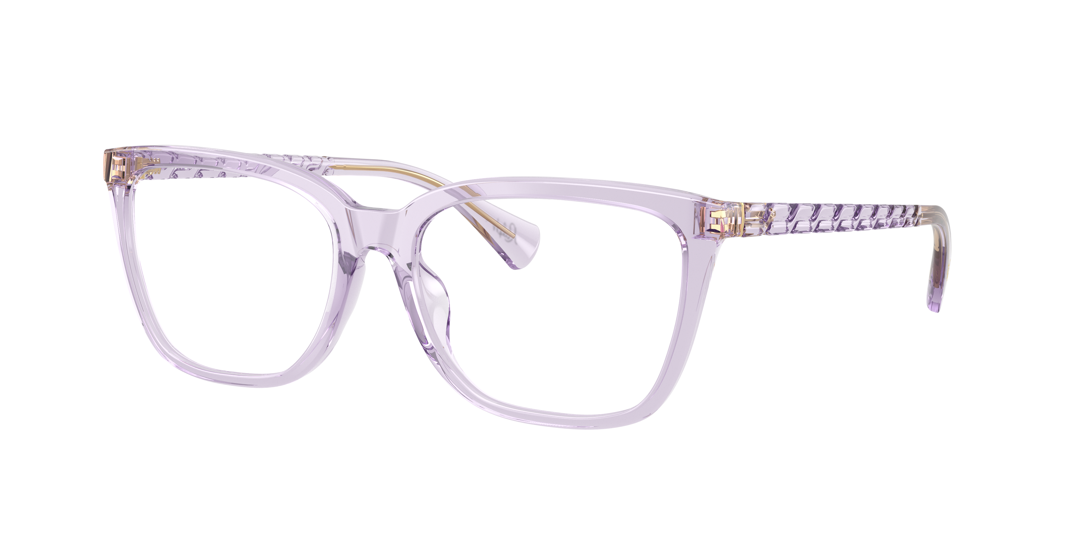 Ralph by Ralph Lauren RA7178U - Shiny Transparent Lillac, three-quarter view #Colour_Shiny Transparent Lillac