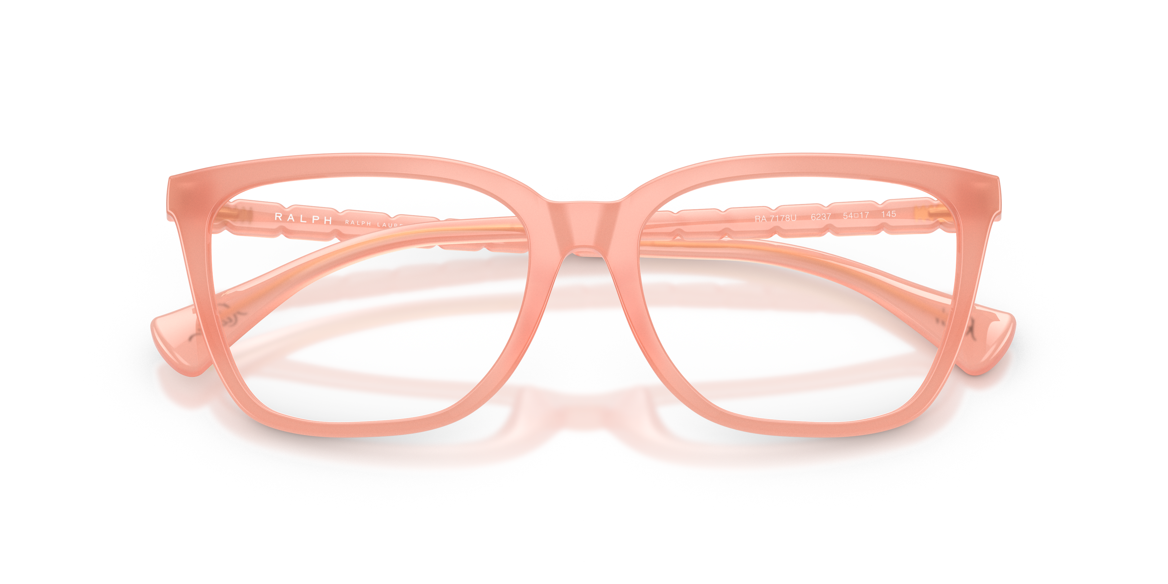 Ralph by Ralph Lauren RA7178U - Shiny Milky Peach, front detail view #Colour_Shiny Milky Peach