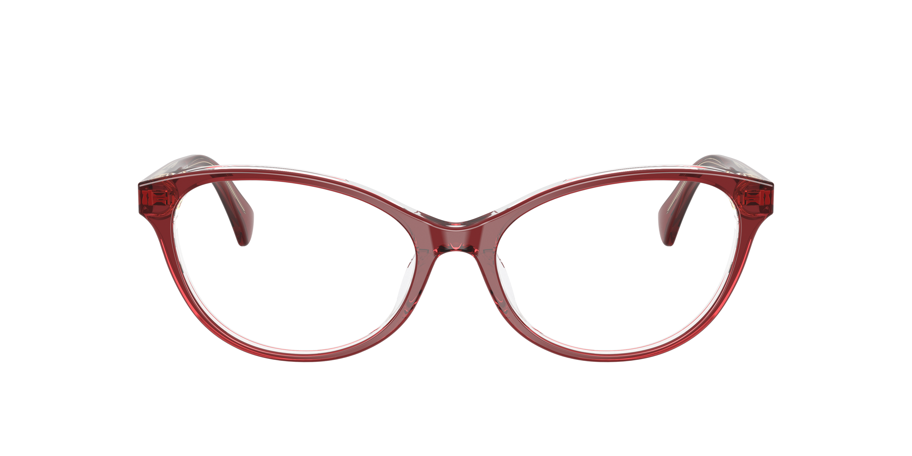 Ralph by Ralph Lauren RA7186U - Transparent Dark Burgundy, front view #Colour_Transparent Dark Burgundy