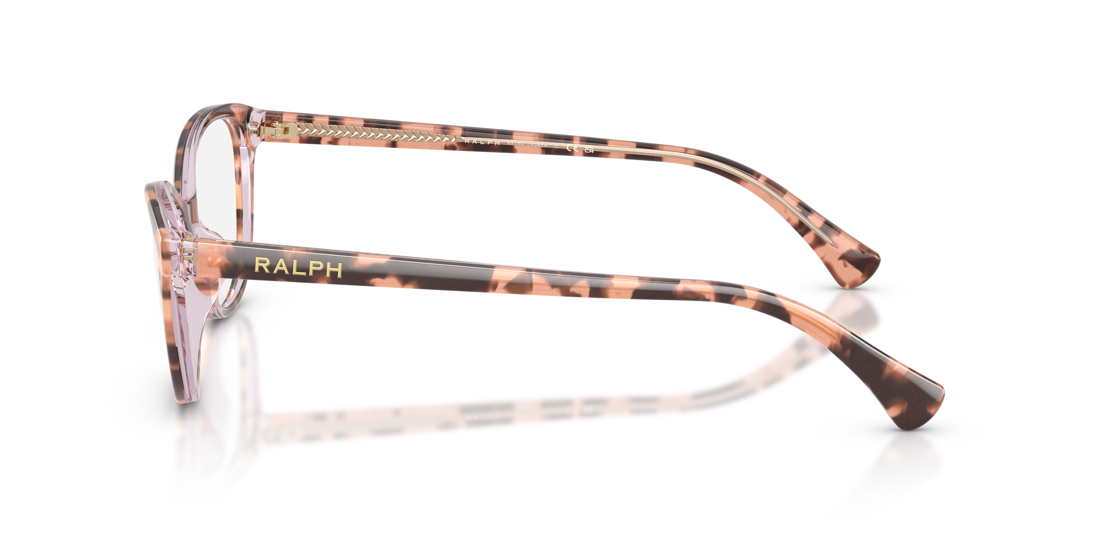 Ralph by Ralph Lauren RA7186U - Transparent Pink Havana, side view #Colour_Transparent Pink Havana