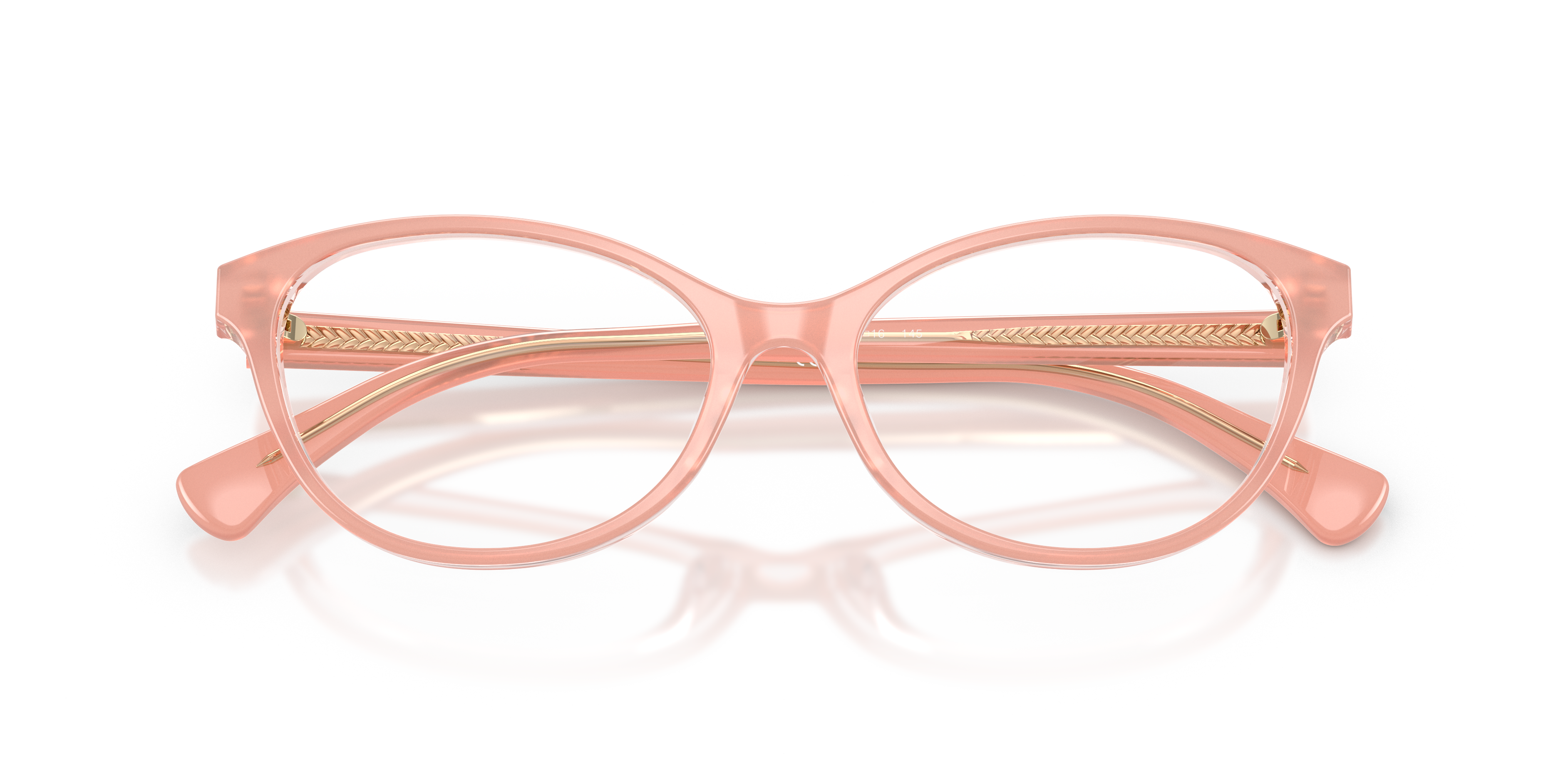 Ralph by Ralph Lauren RA7186U - Peach Transparent, front detail view #Colour_Peach Transparent