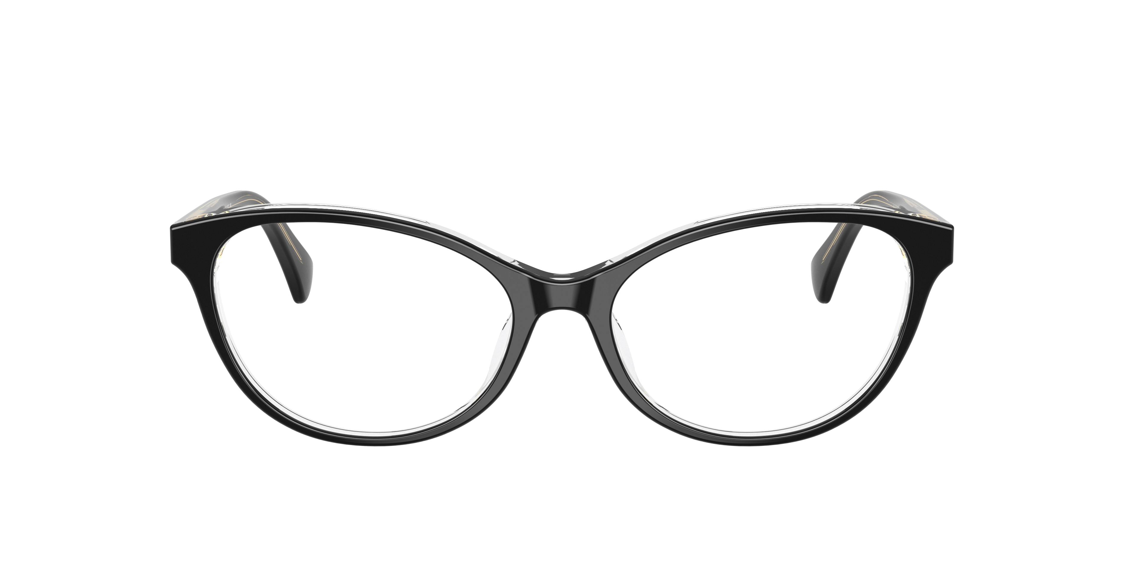 Ralph by Ralph Lauren RA7186U - Black On Transparent, front view #Colour_Black On Transparent