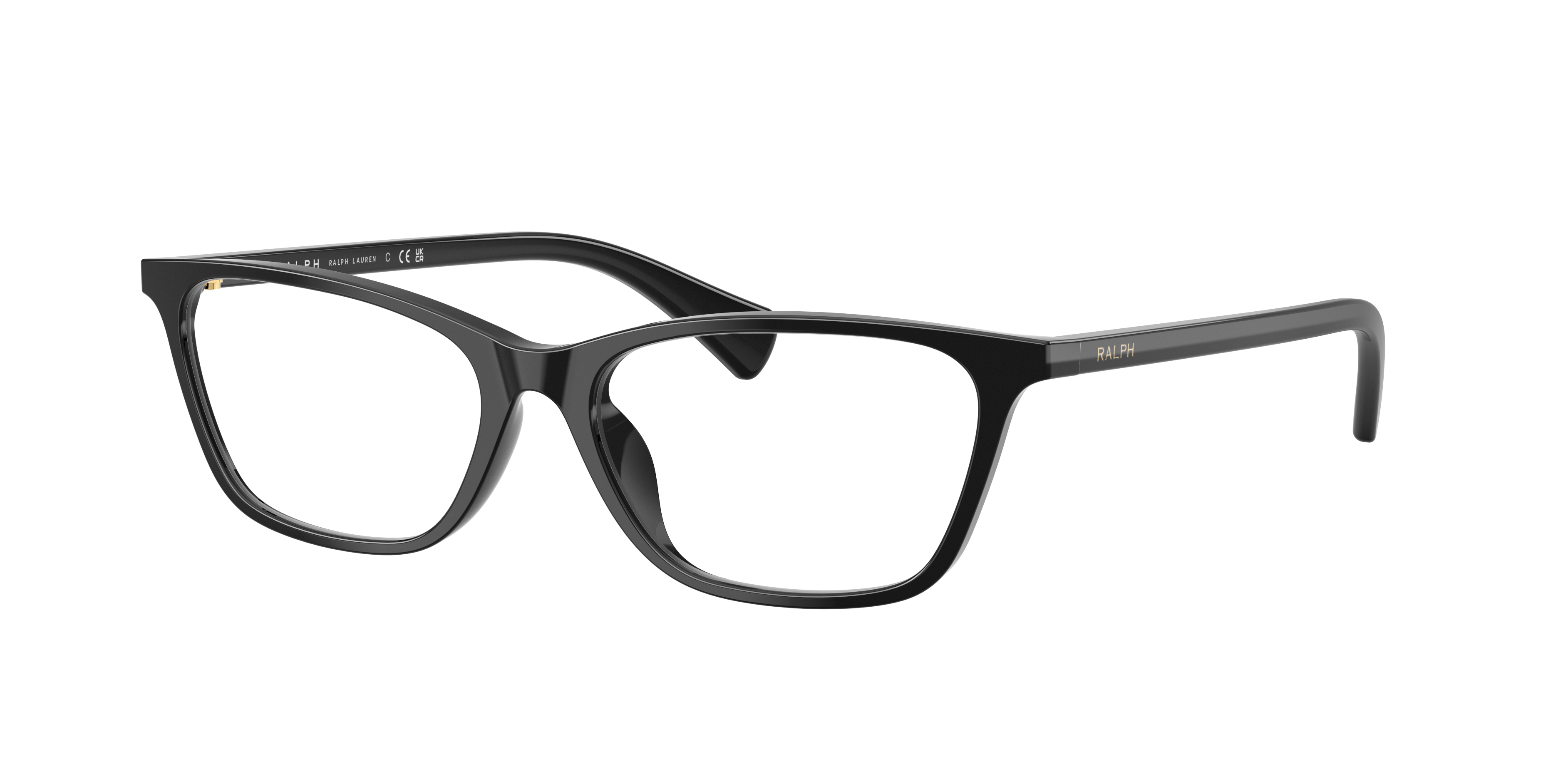 Ralph by Ralph Lauren RA7187U - Shiny Black, three-quarter view #Colour_Shiny Black