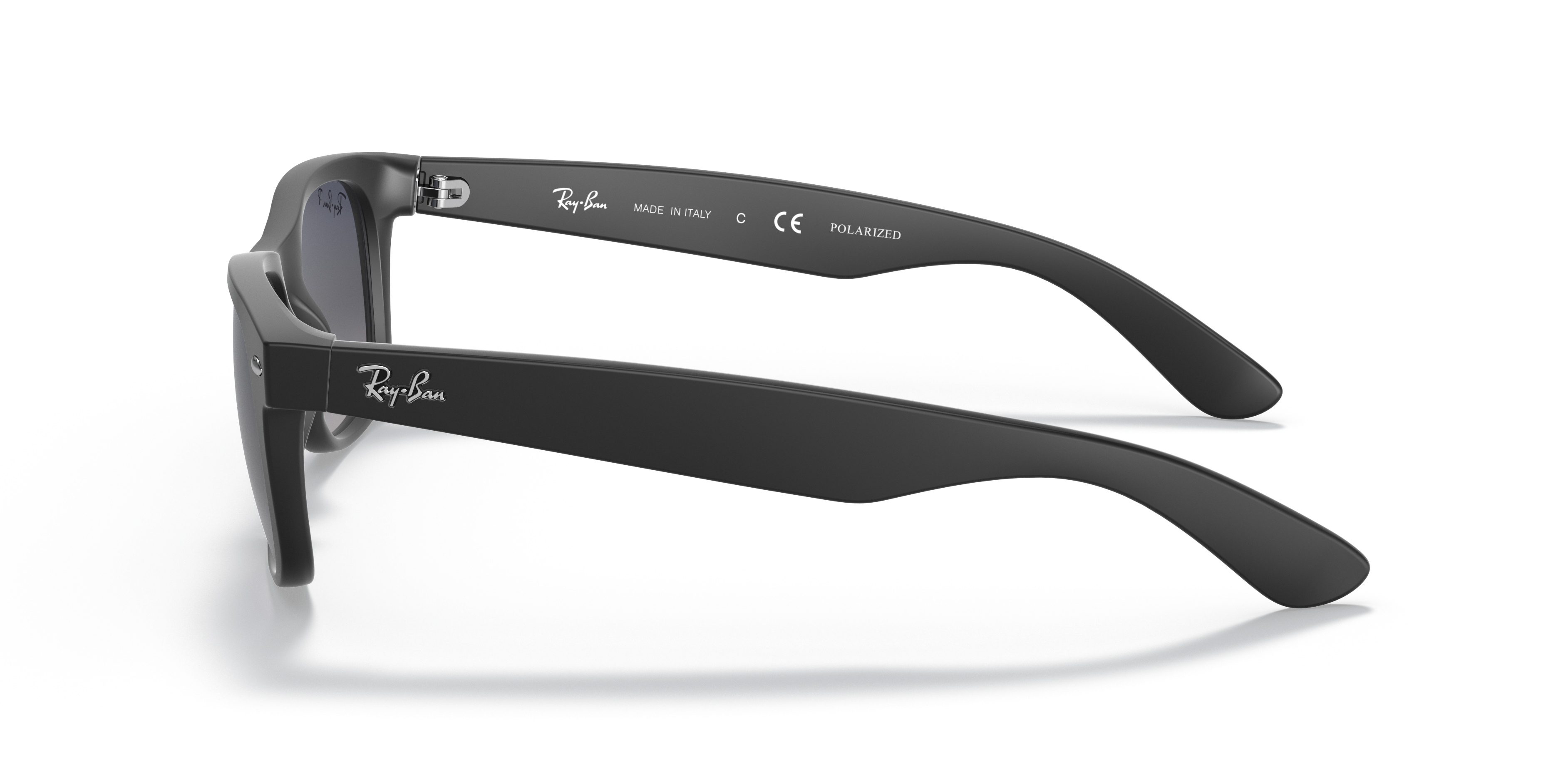 Ray-Ban New Wayfarer RB2132 in Black (601S78), side view #Colour_Black (601S78)