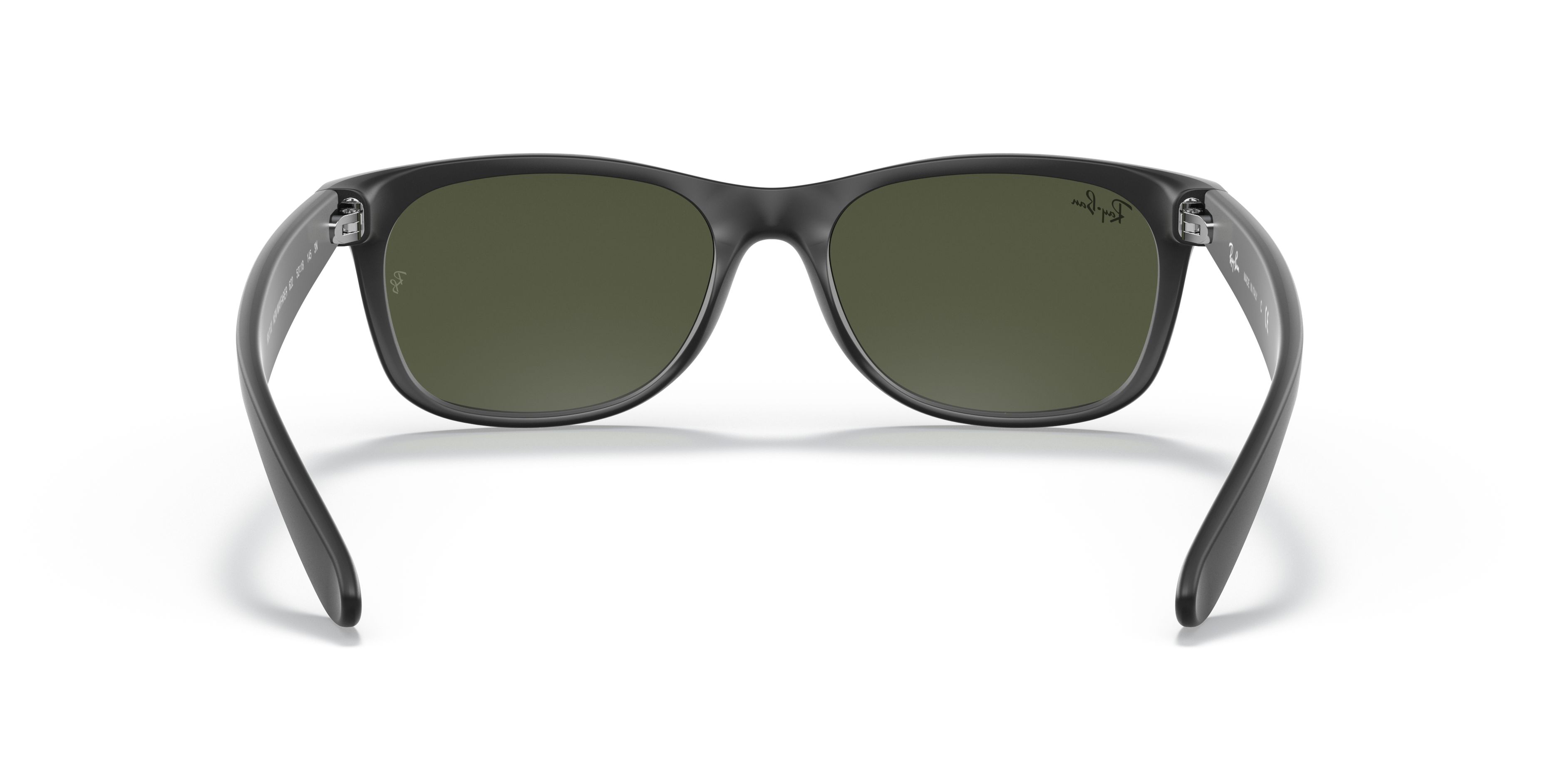 Ray-Ban New Wayfarer RB2132 in Rubber Black, back view #Colour_Rubber Black
