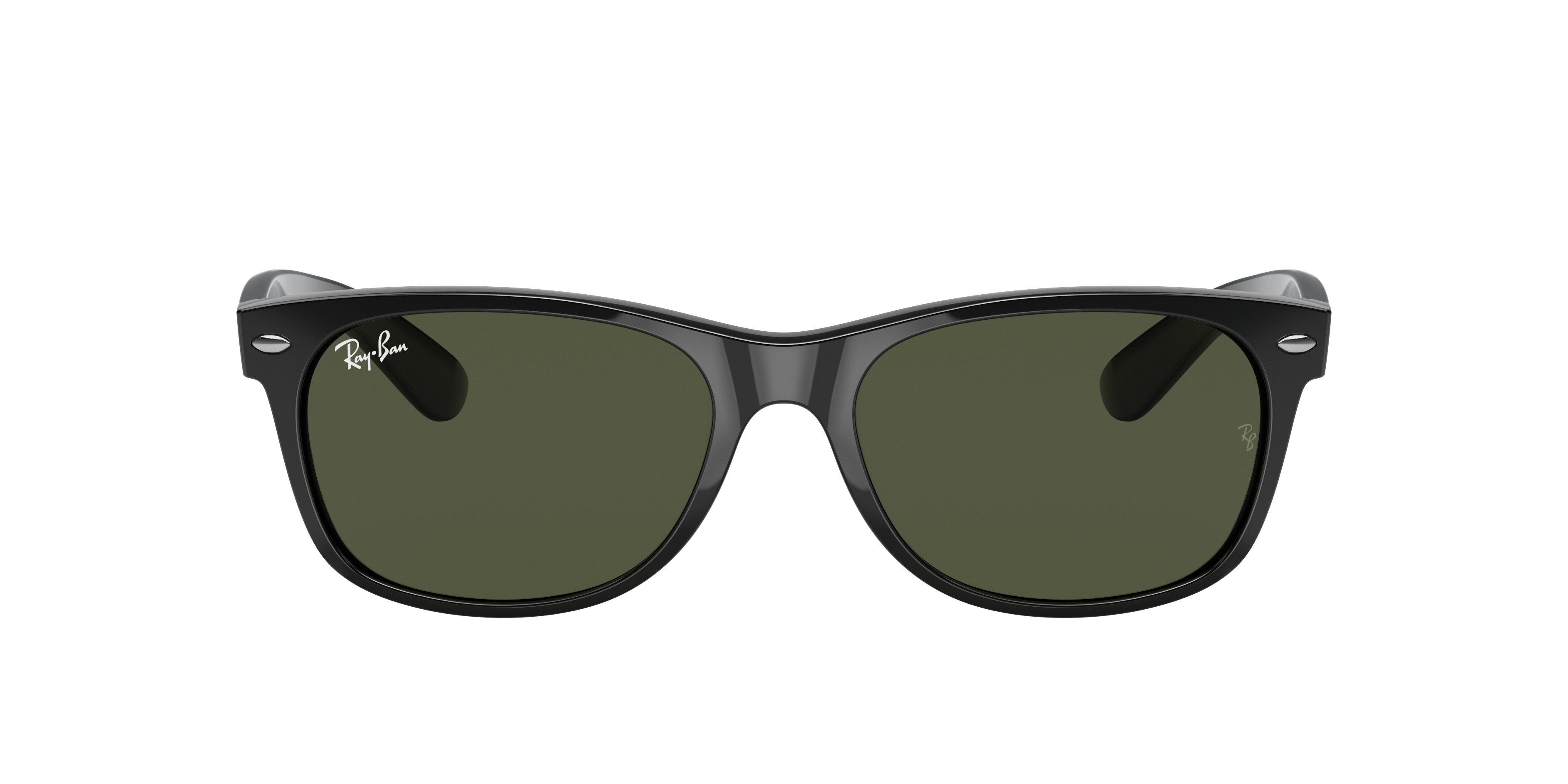 Ray-Ban New Wayfarer RB2132 in Black (901L), front view #Colour_Black (901L)