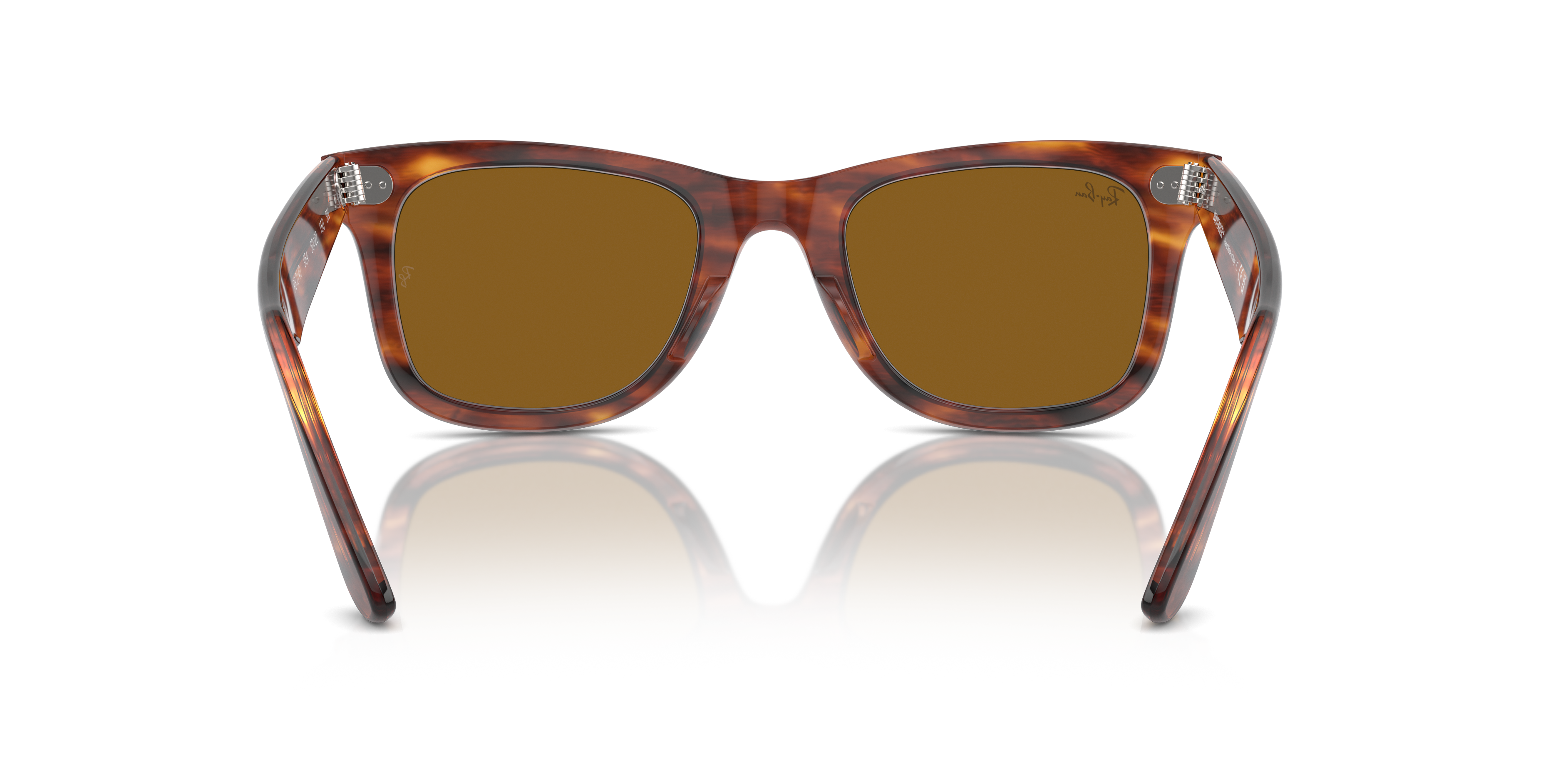 Ray-Ban Wayfarer RB2140 in Striped Havana, back view #Colour_Striped Havana