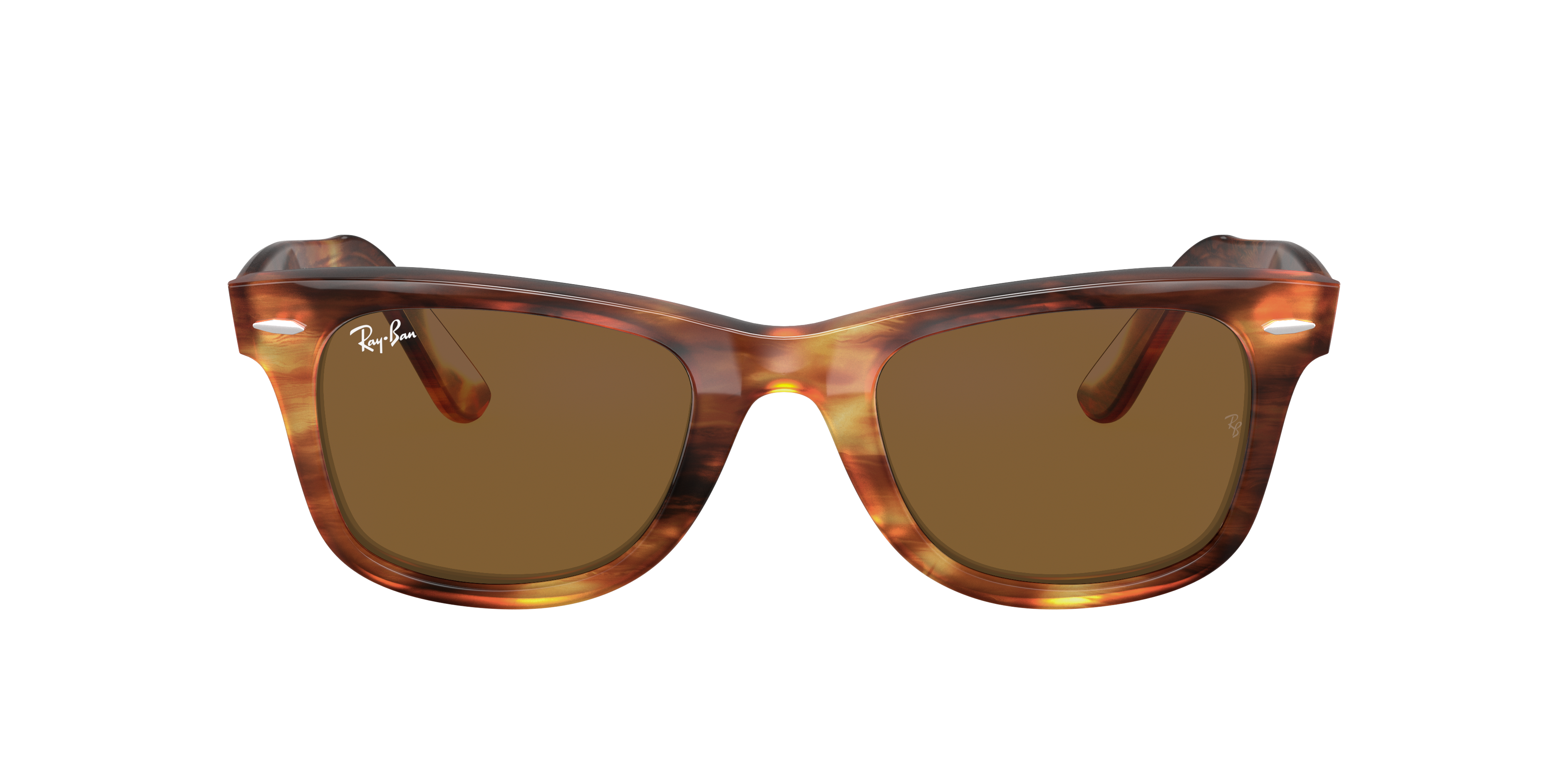 Ray-Ban Wayfarer RB2140 in Striped Havana, front view #Colour_Striped Havana