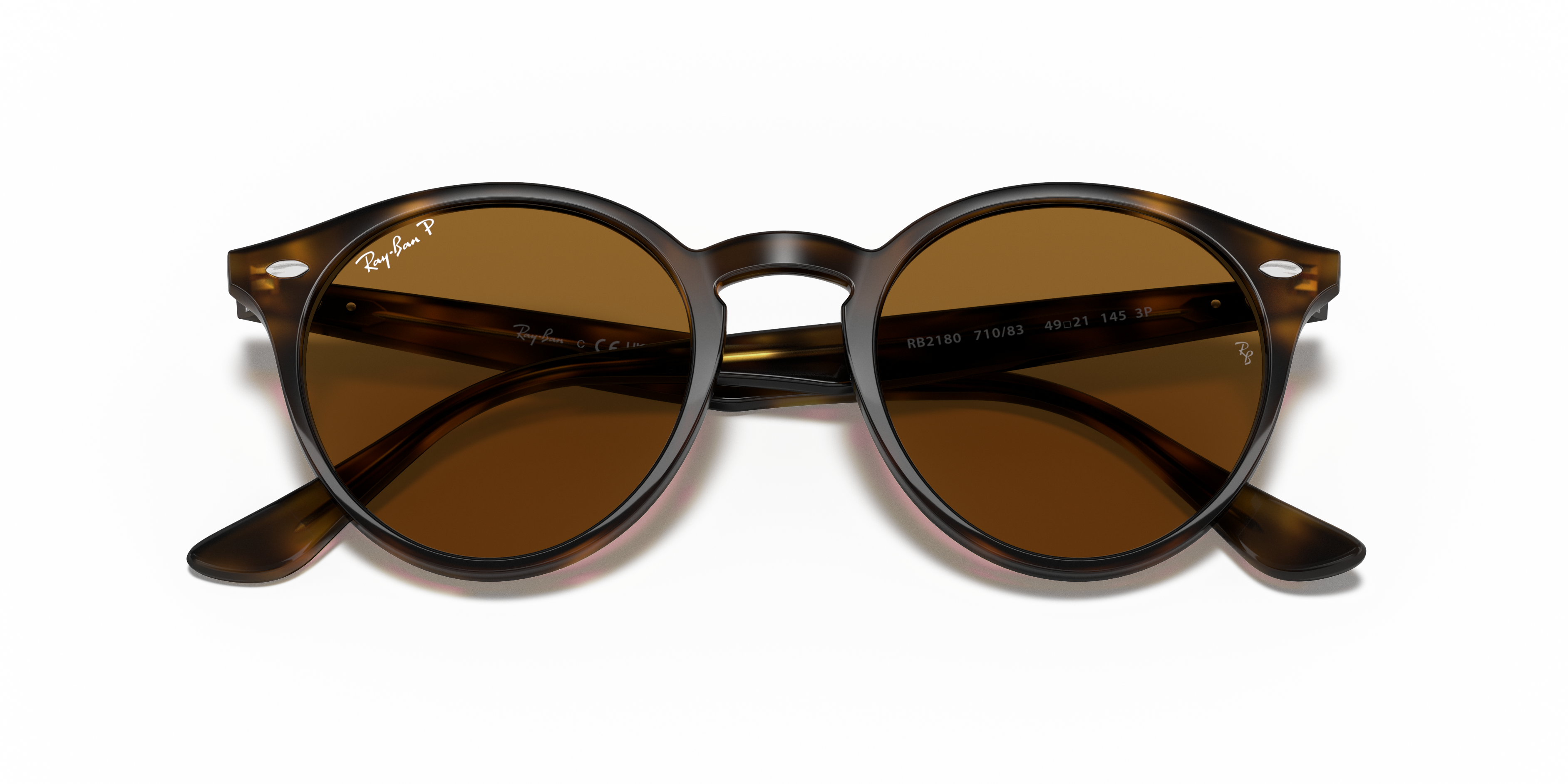 Ray-Ban RB2180 in Light Havana, front detail view #Colour_Light Havana