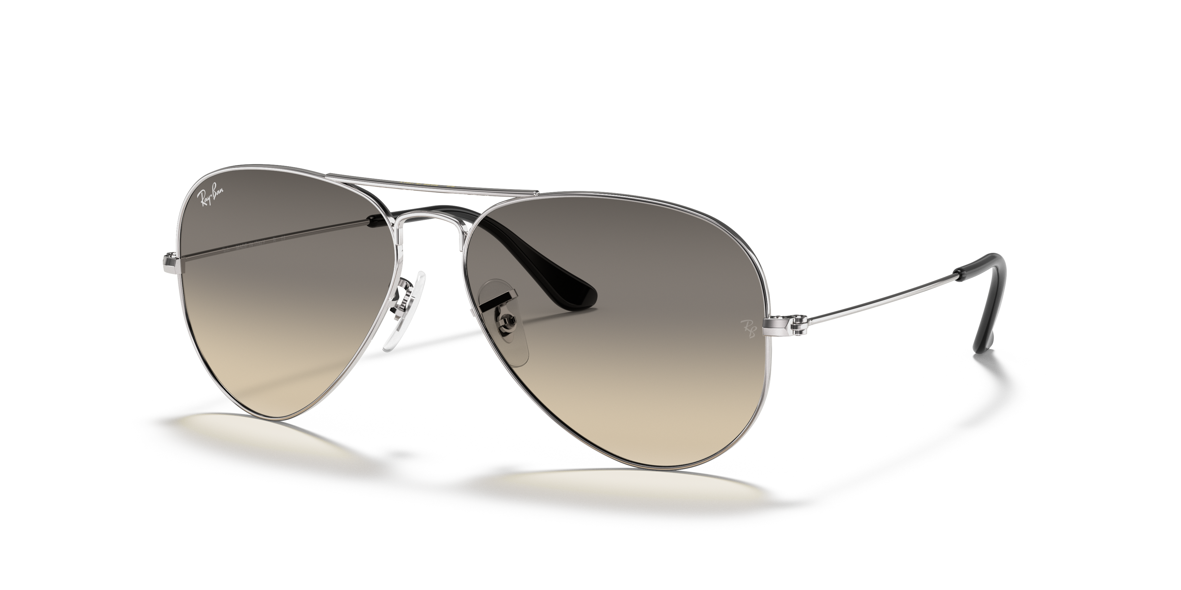 Ray-Ban Aviator RB3025 in Silver (003), three-quarter view #Colour_Silver (003)