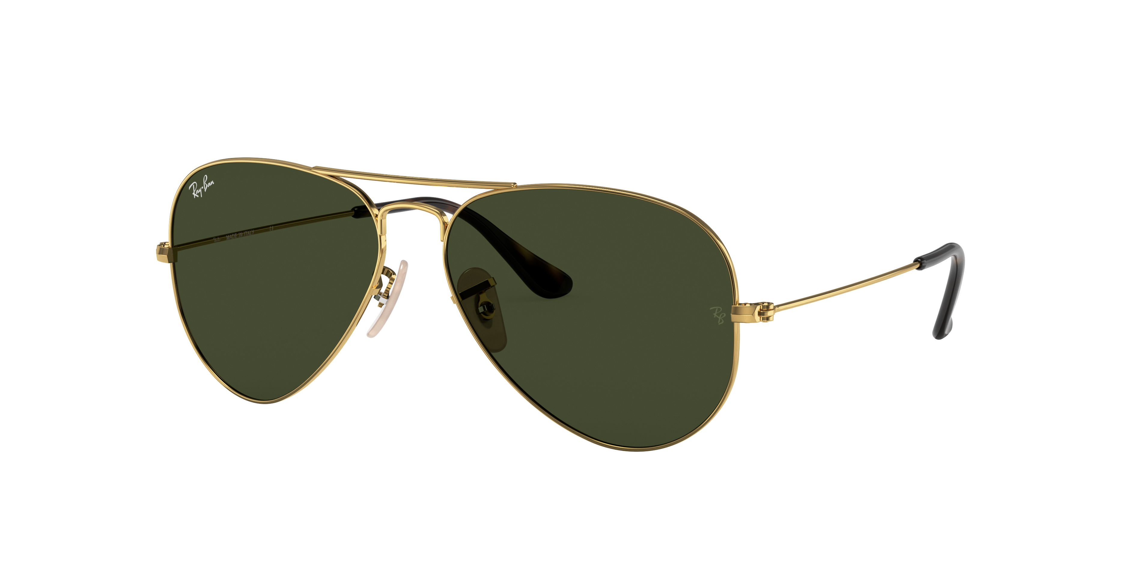 Ray-Ban Aviator RB3025 in Arista Gold (181), three-quarter view #Colour_Arista Gold (181)