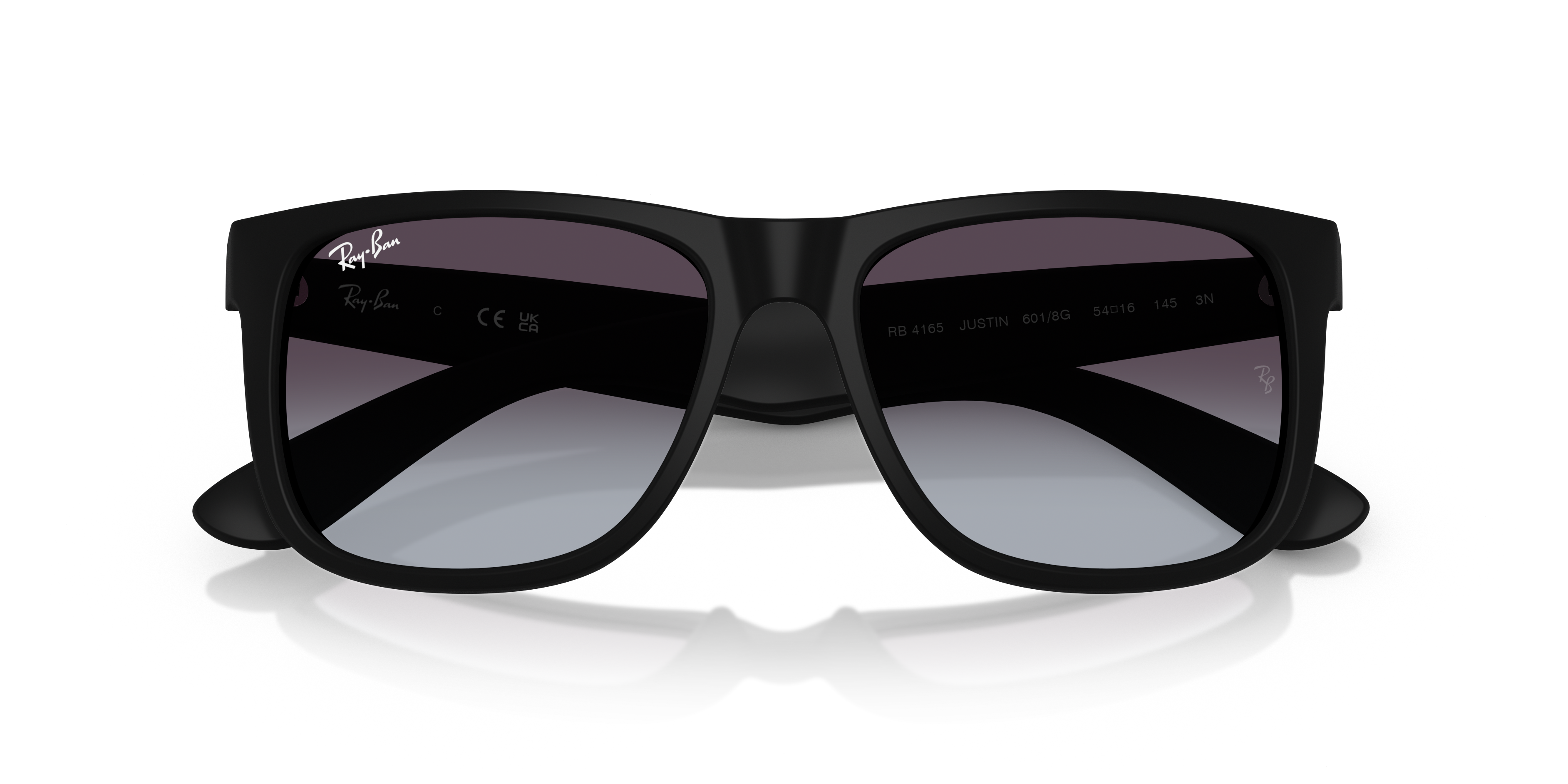 Ray-Ban Justin RB4165 - Black, front detail view #Colour_Black