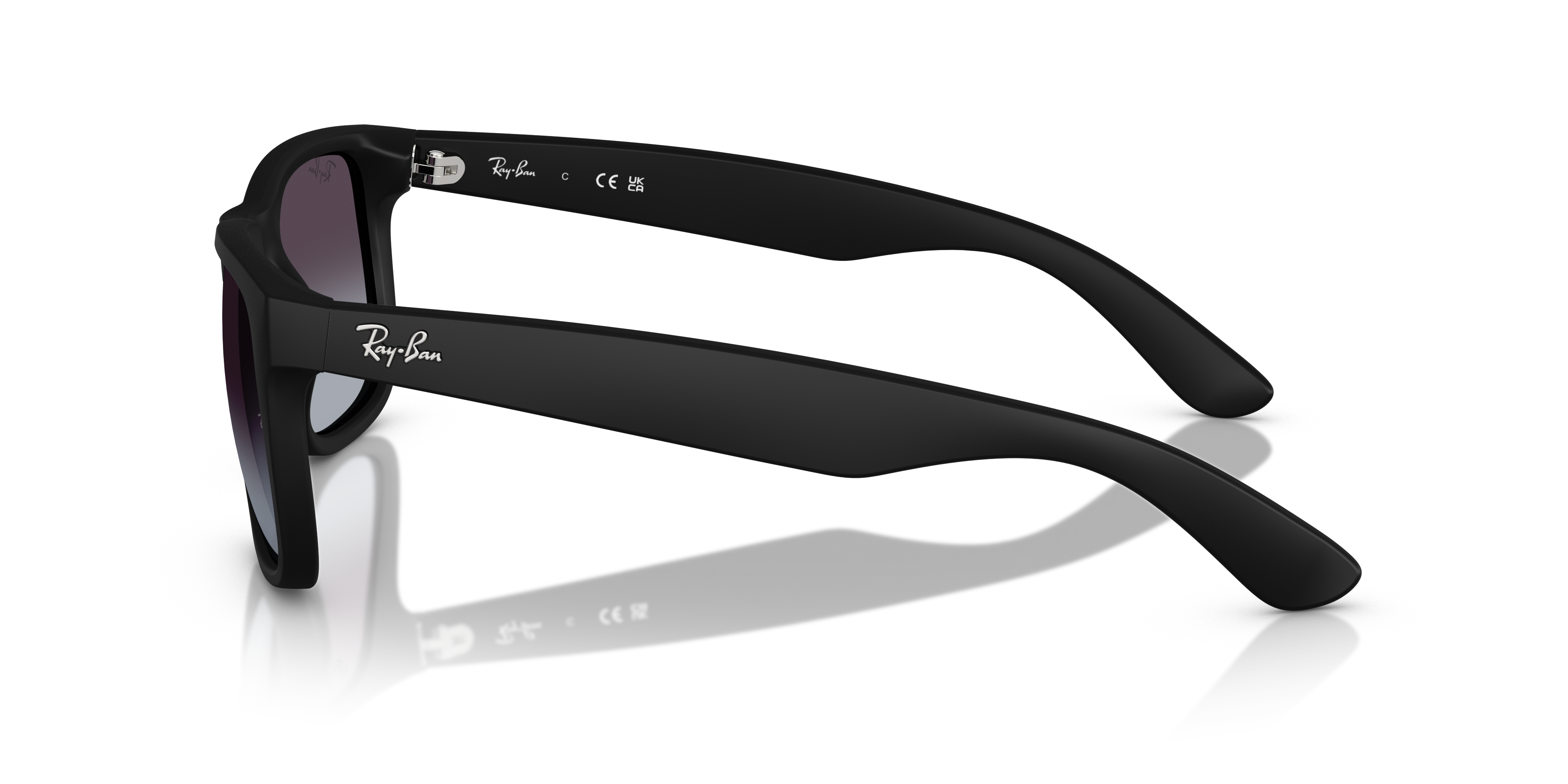 Ray-Ban Justin RB4165 - Black, side view #Colour_Black