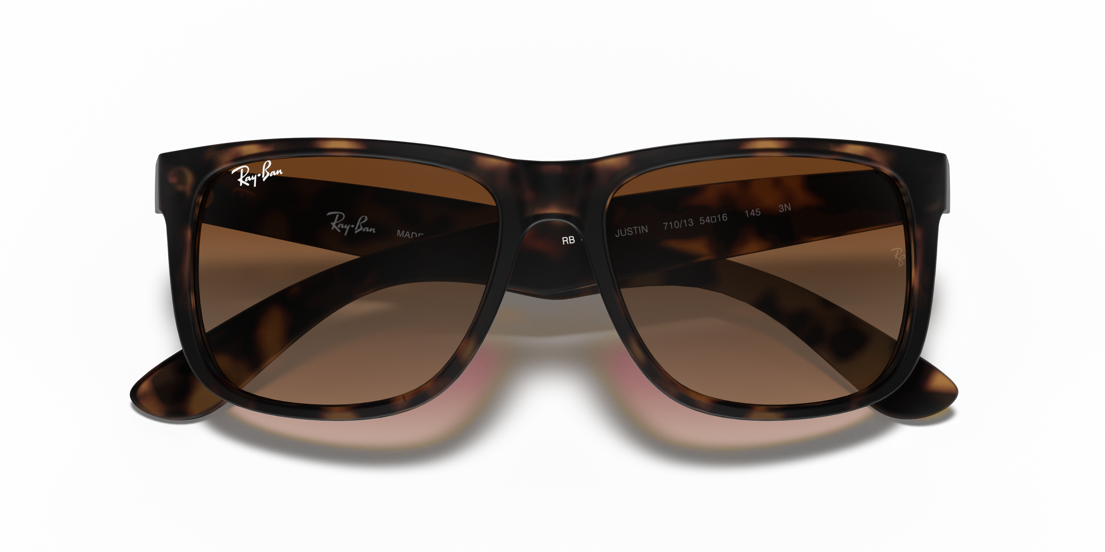 Ray-Ban Justin RB4165 - Havana (710), front detail view #Colour_Havana (710)