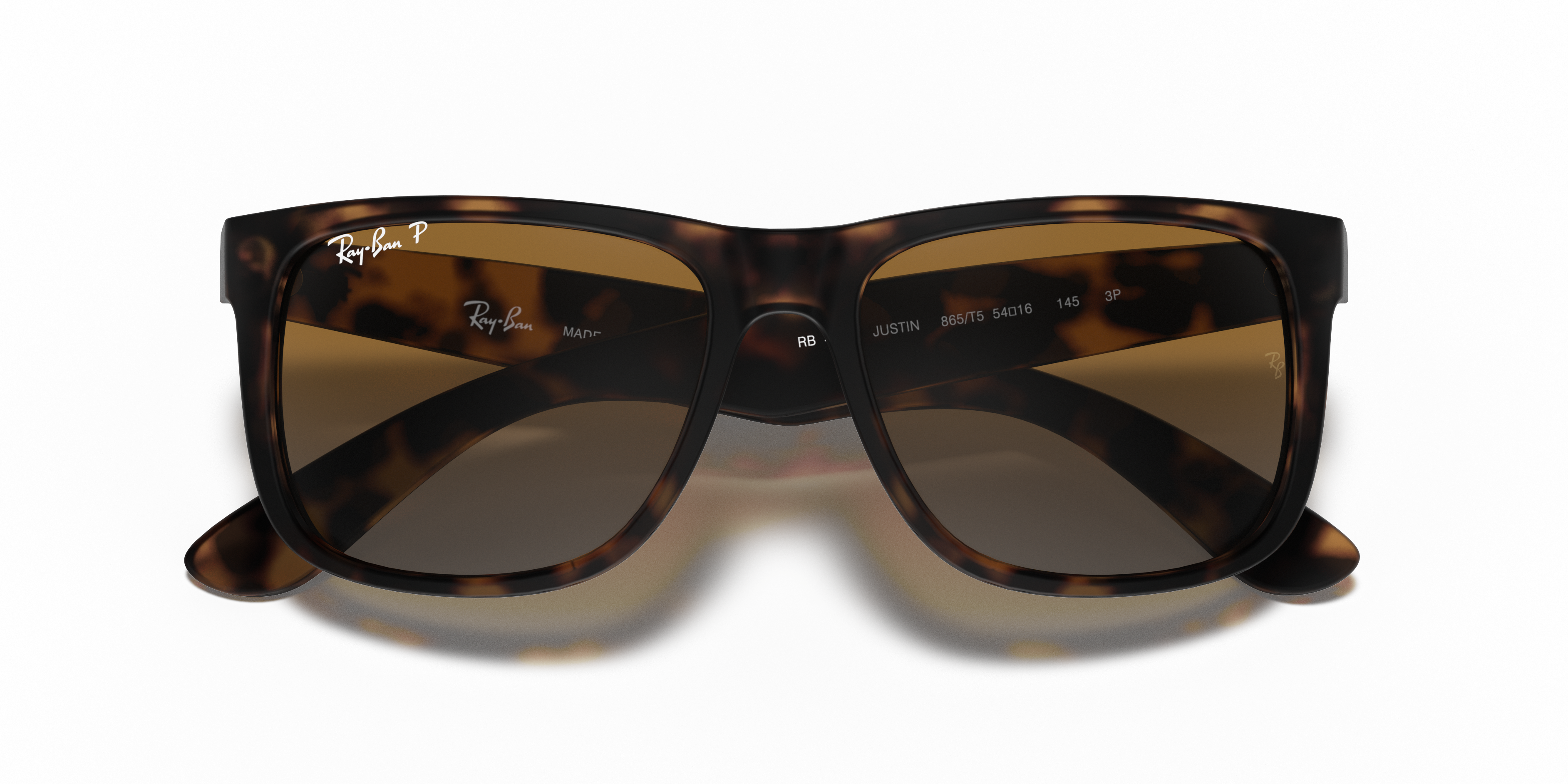 Ray-Ban Justin RB4165 - Havana (865), front detail view #Colour_Havana (865)