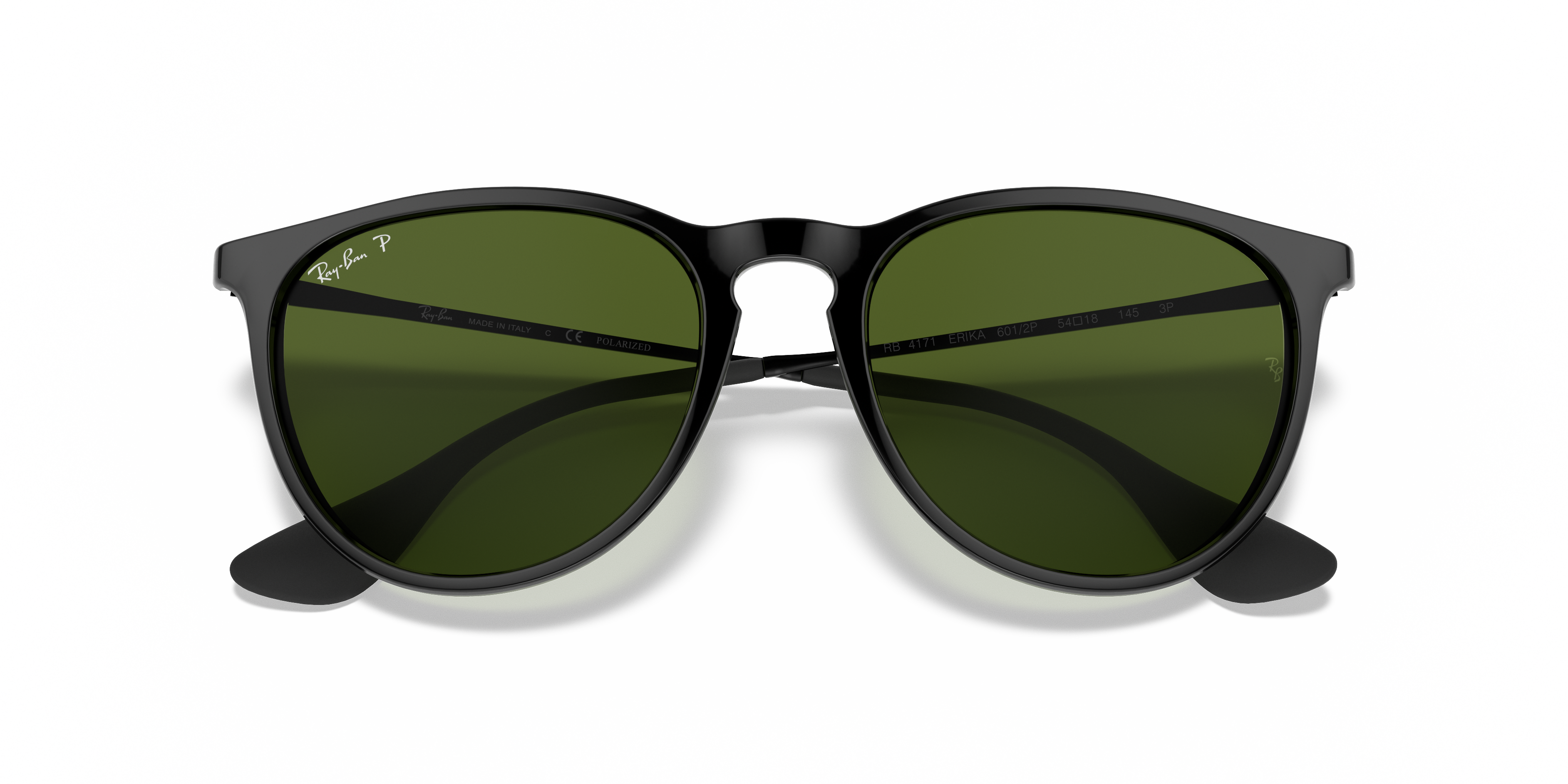 Ray-Ban Erika RB4171 in Black, front detail view #Colour_Black