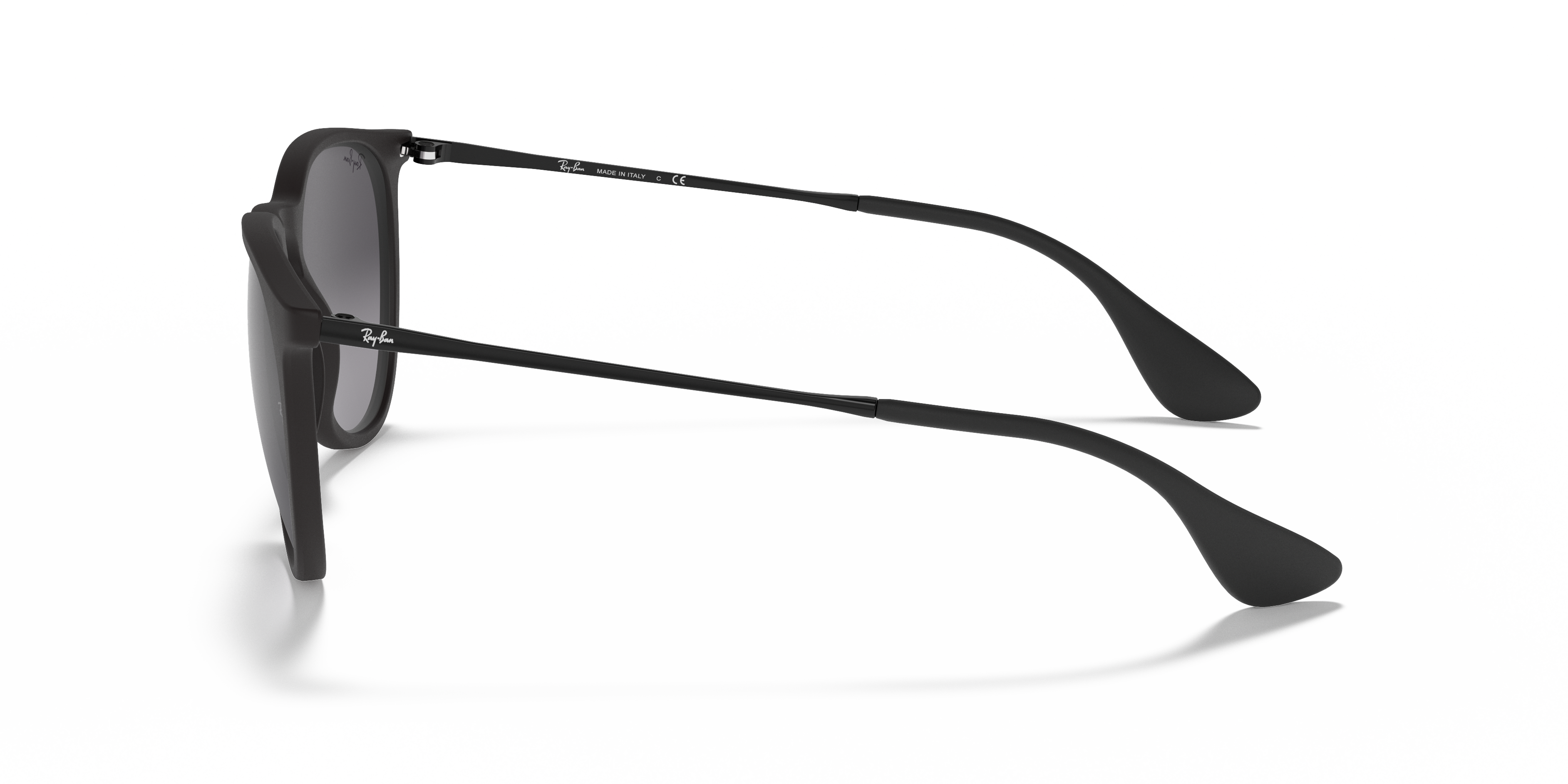 Ray-Ban Erika RB4171 in Rubber Black, side view #Colour_Rubber Black