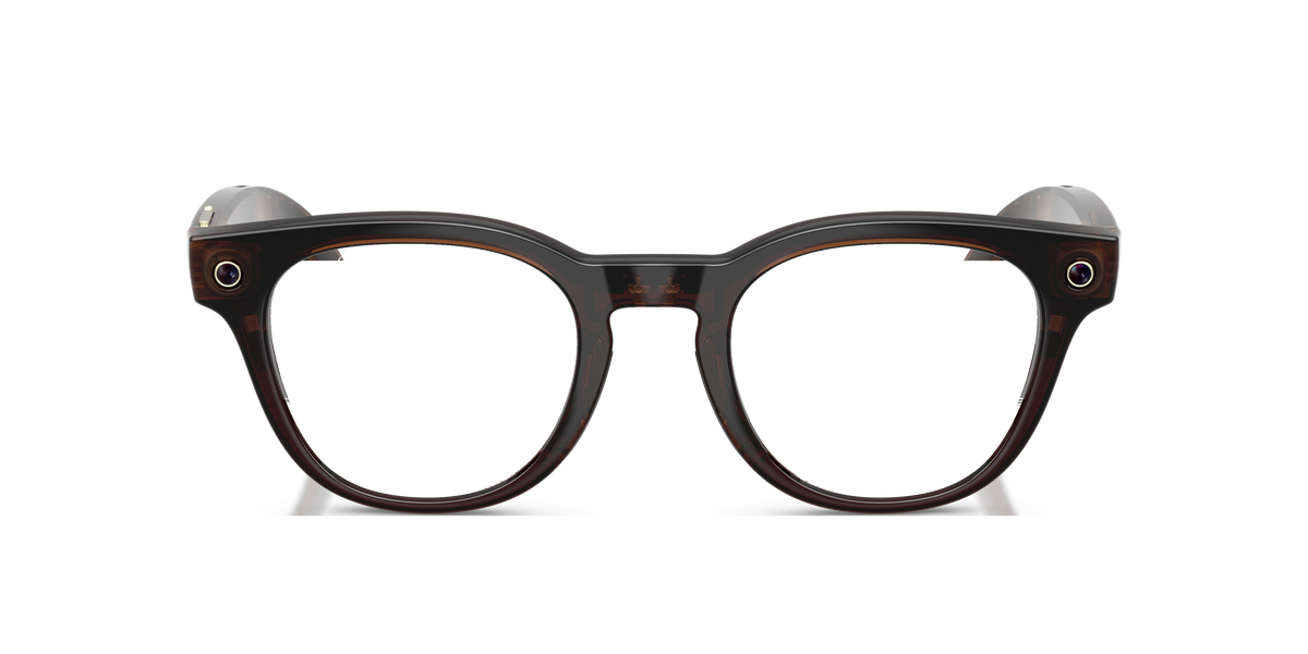 Ray-Ban Meta Scriber Optics RW7002 in Transparent Umber, front view #Colour_Transparent Umber (8532)