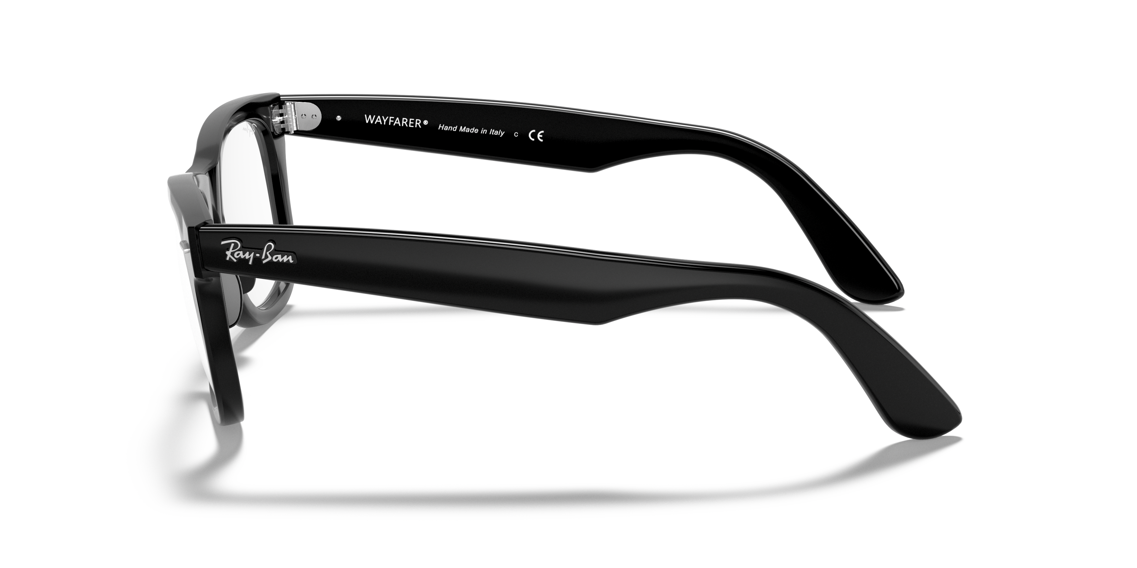 Ray-Ban Wayfarer Ease RX4340V in Black, side view #Colour_Black
