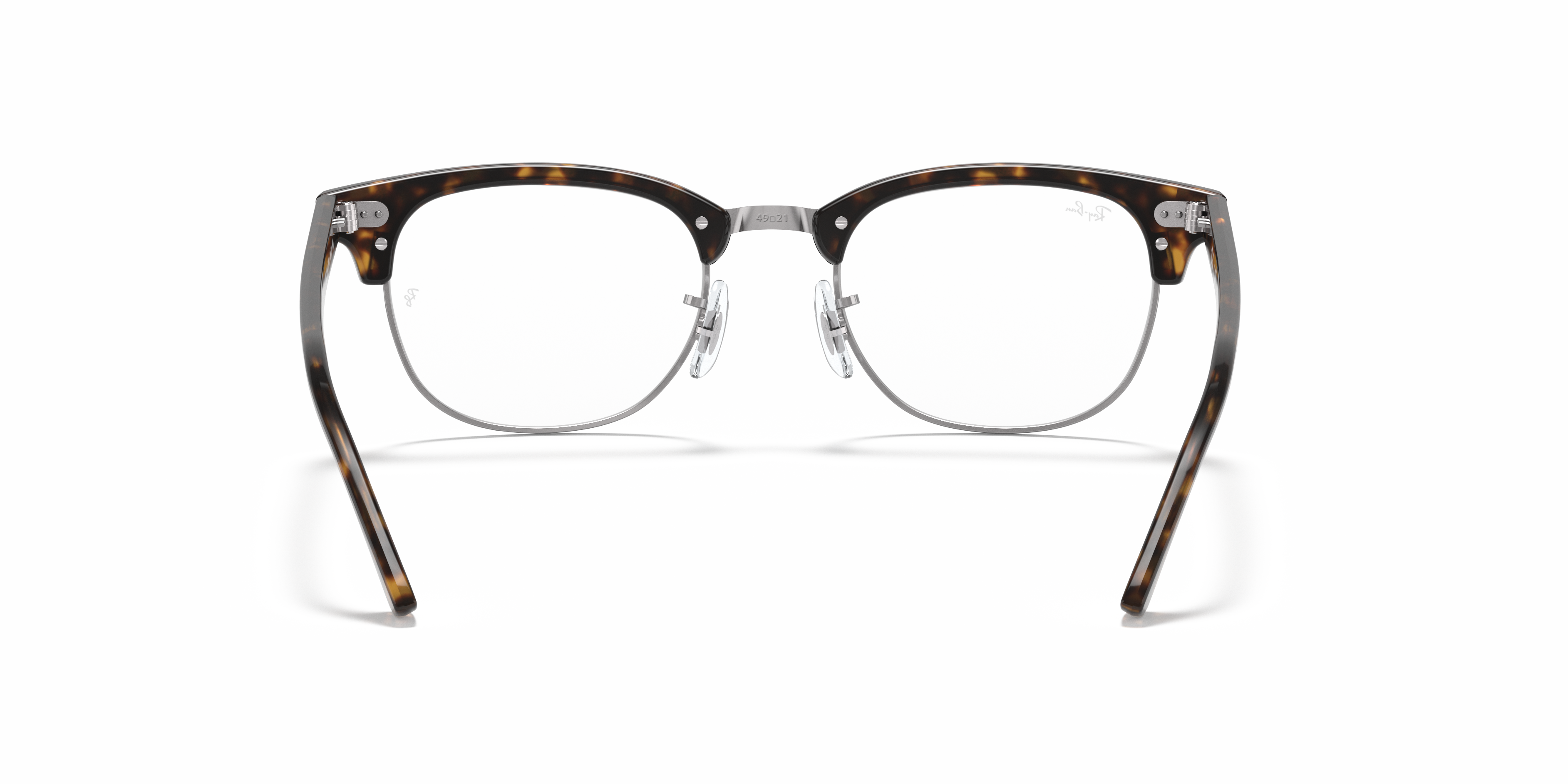 Ray-Ban Clubmaster RX5154 in Dark Havana, back view #Colour_Dark Havana
