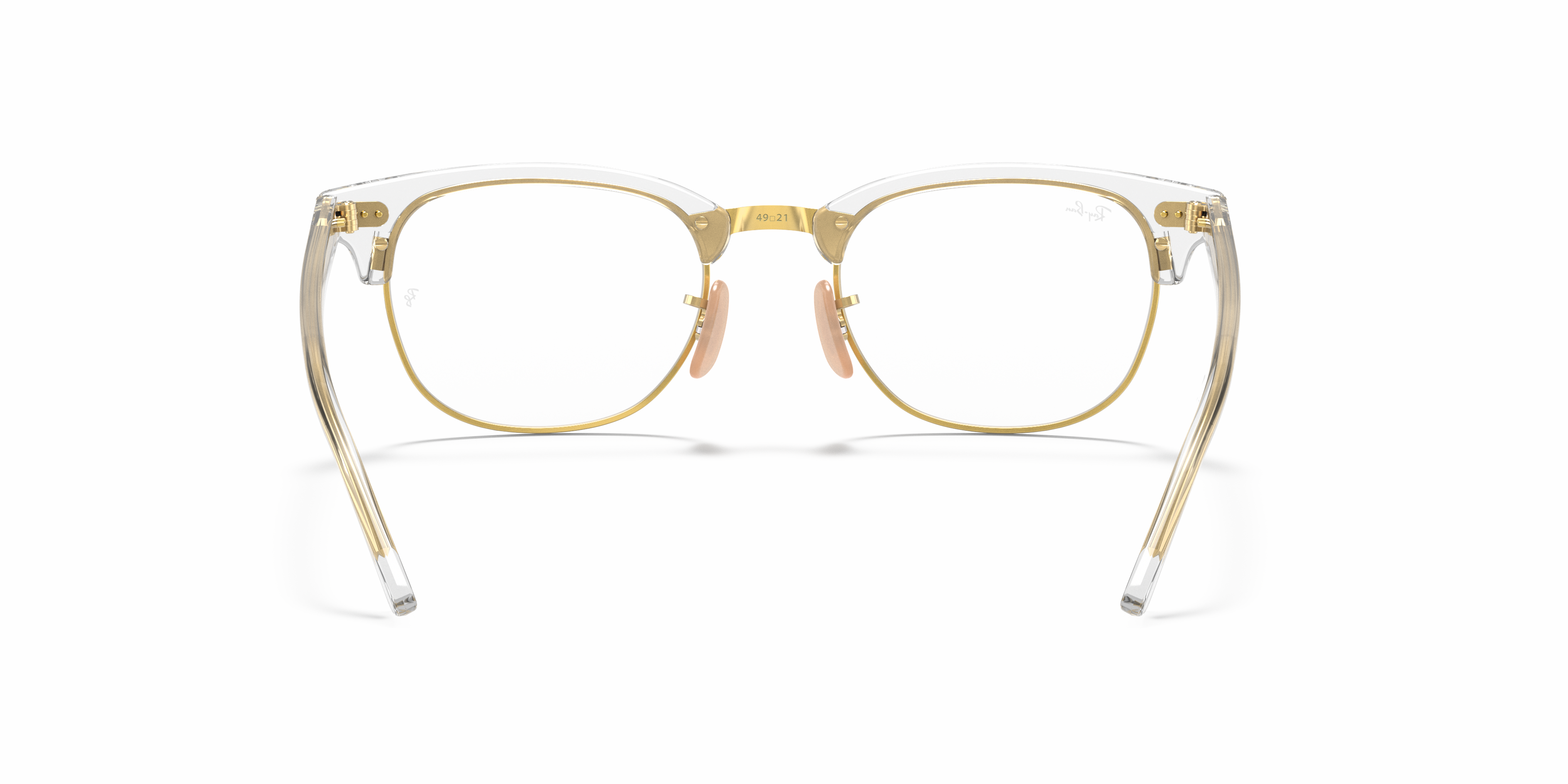 Ray-Ban Clubmaster RX5154 in Transparent, back view #Colour_Transparent
